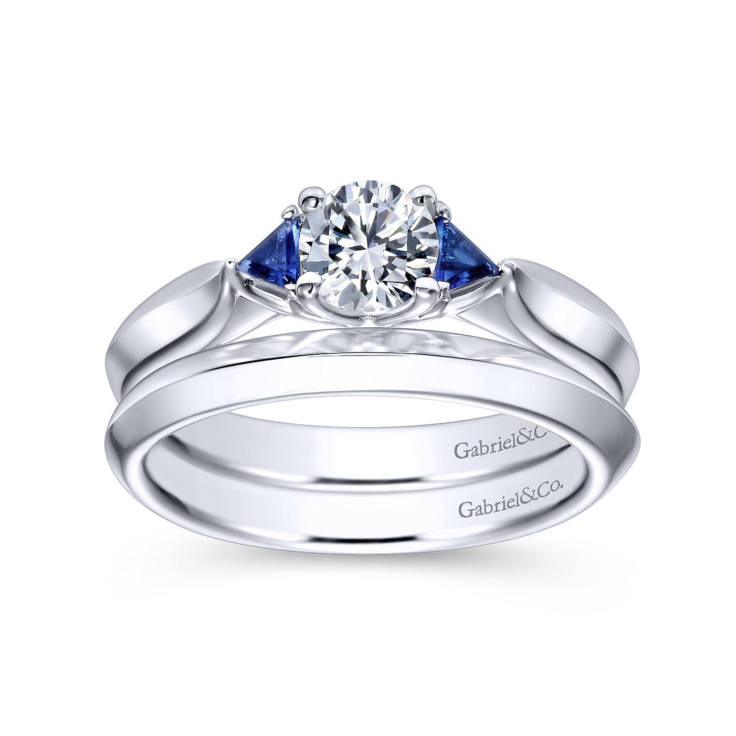 14k White Gold Straight Wedding Band angle 4 14k White Gold Straight Wedding Band angle 4