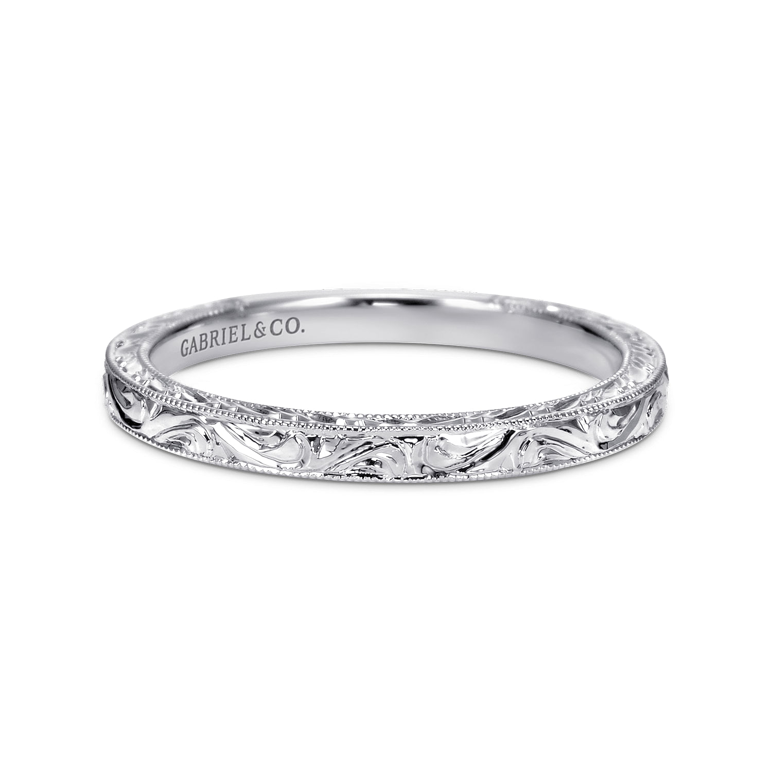 14k White Gold Straight 14k White Gold Straight