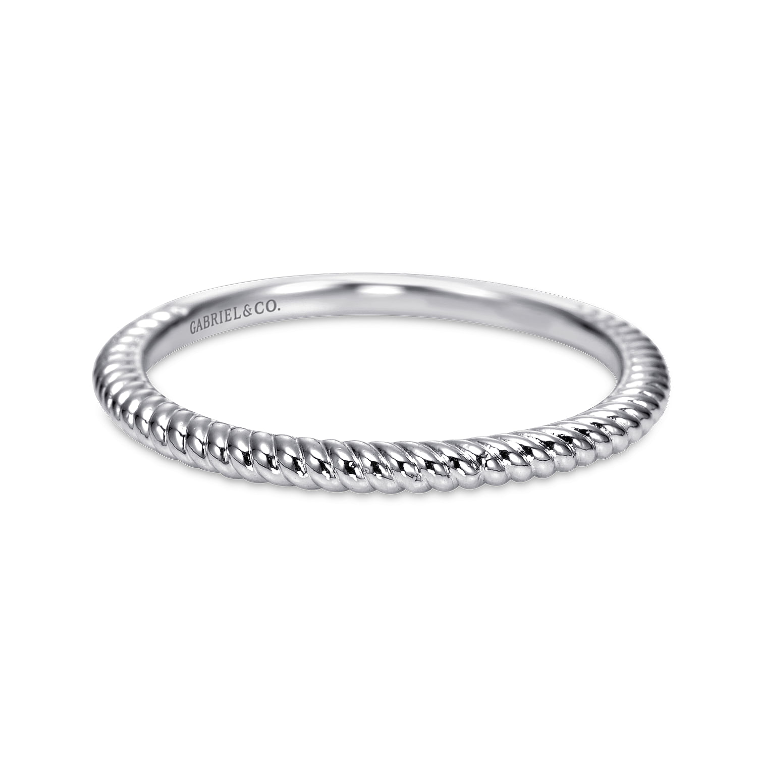 14k White Gold Straight 14k White Gold Straight