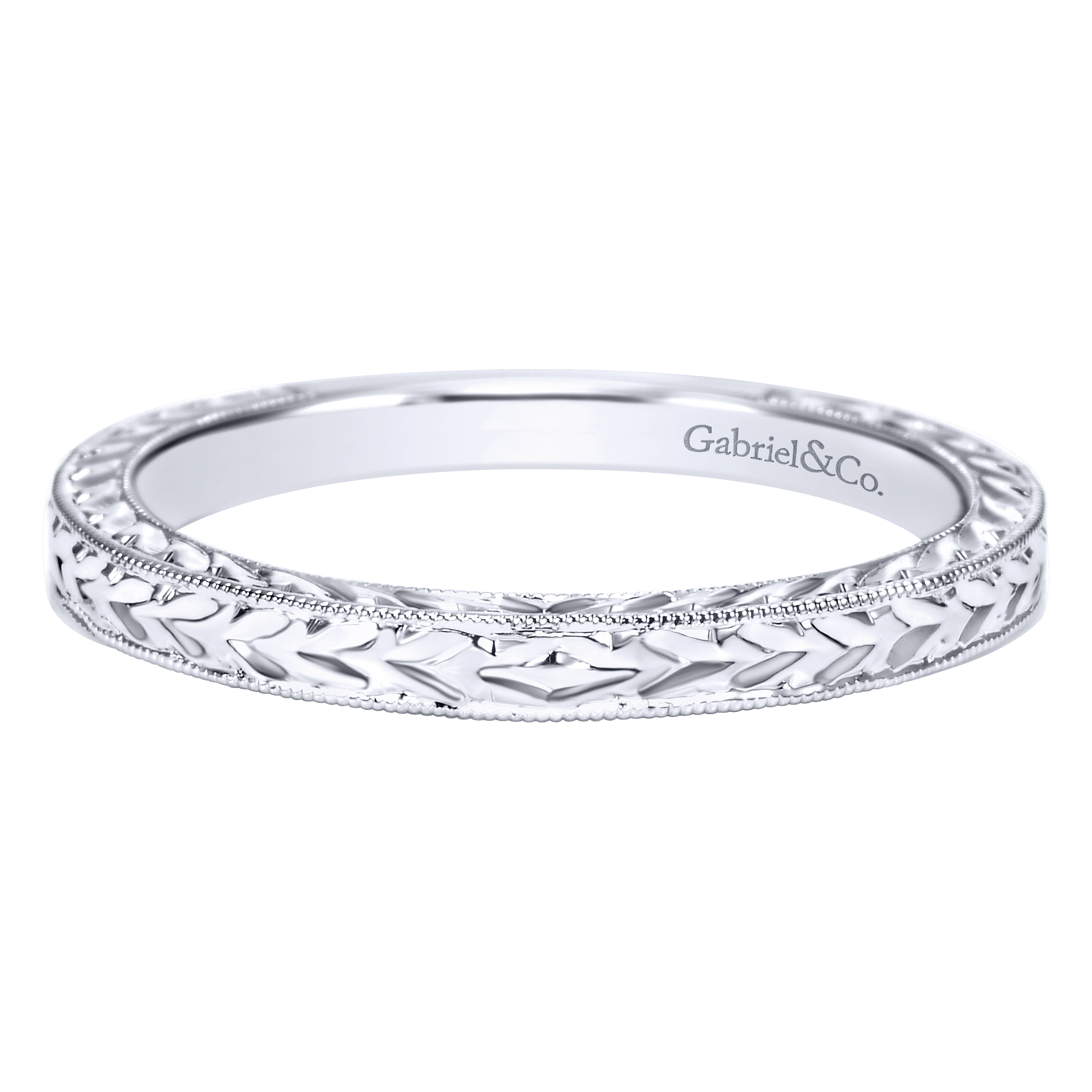 14k White Gold Straight 14k White Gold Straight