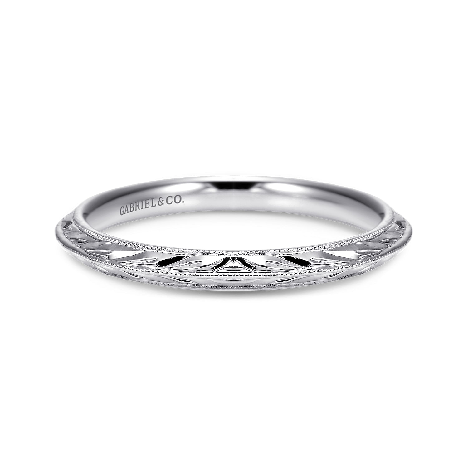 14k White Gold Straight 14k White Gold Straight
