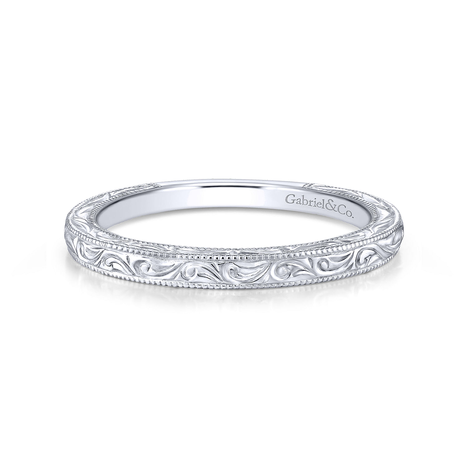 14k White Gold Straight 14k White Gold Straight