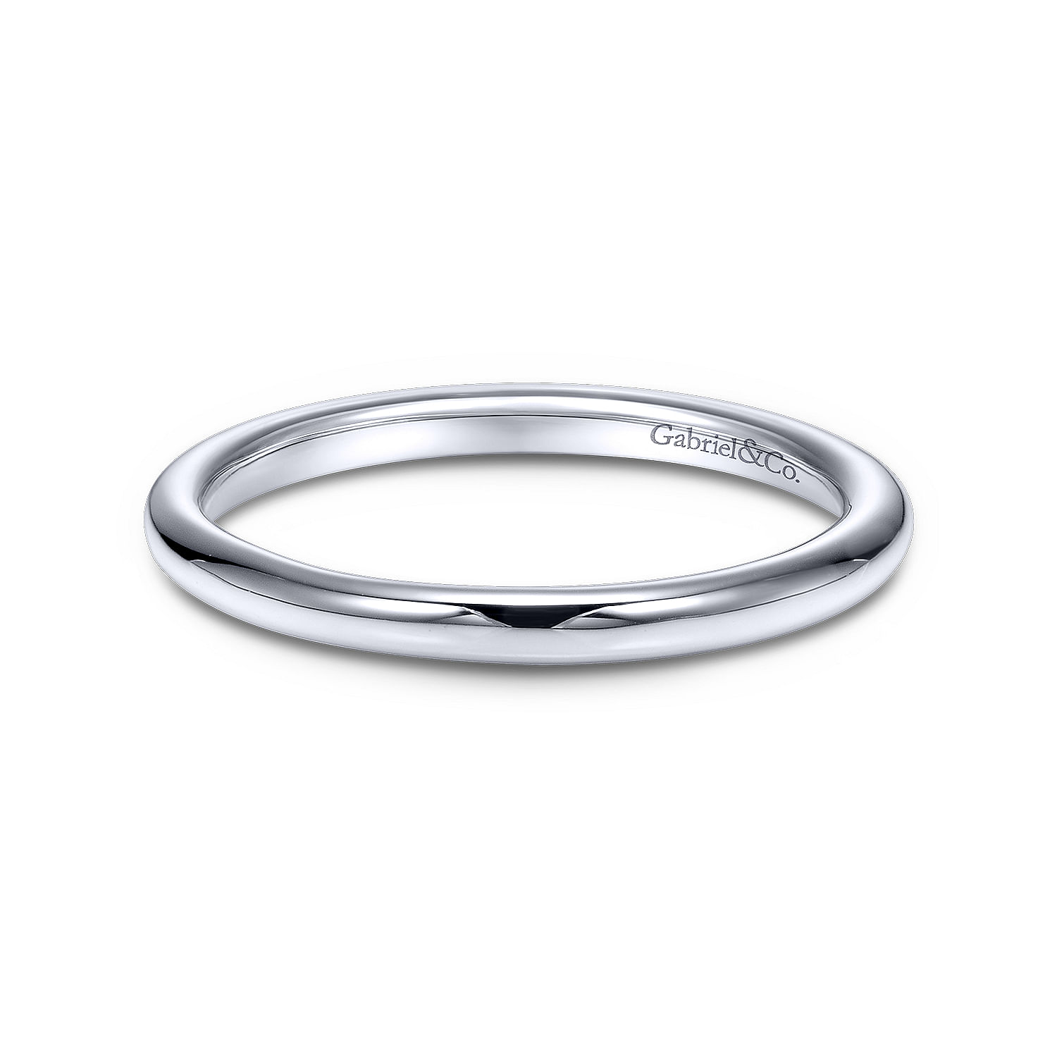 14k White Gold Straight 14k White Gold Straight
