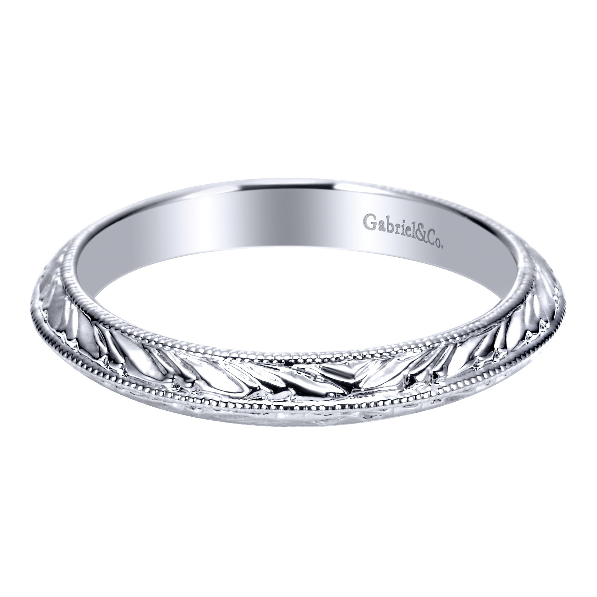14k White Gold Straight 14k White Gold Straight
