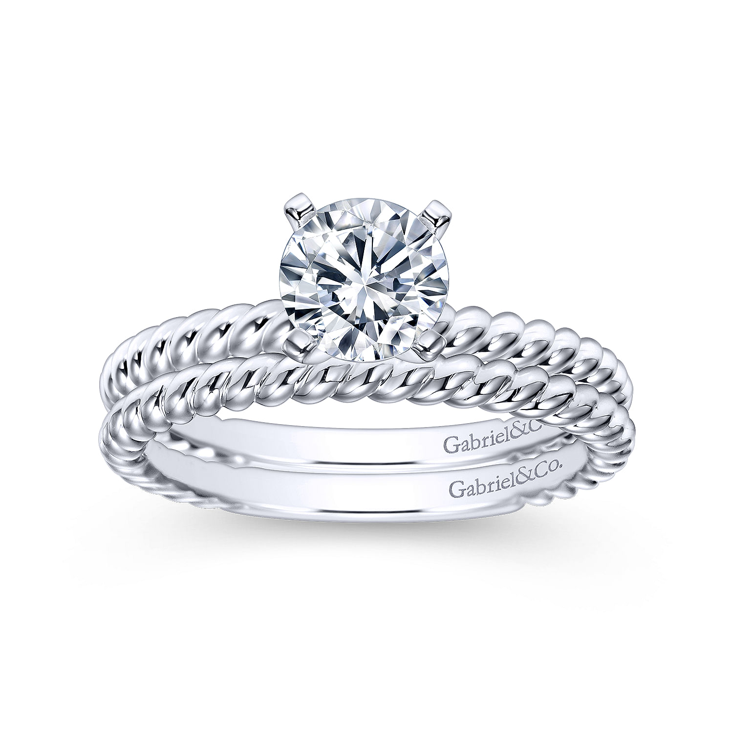 14k White Gold Straight Wedding Band angle 4 14k White Gold Straight Wedding Band angle 4