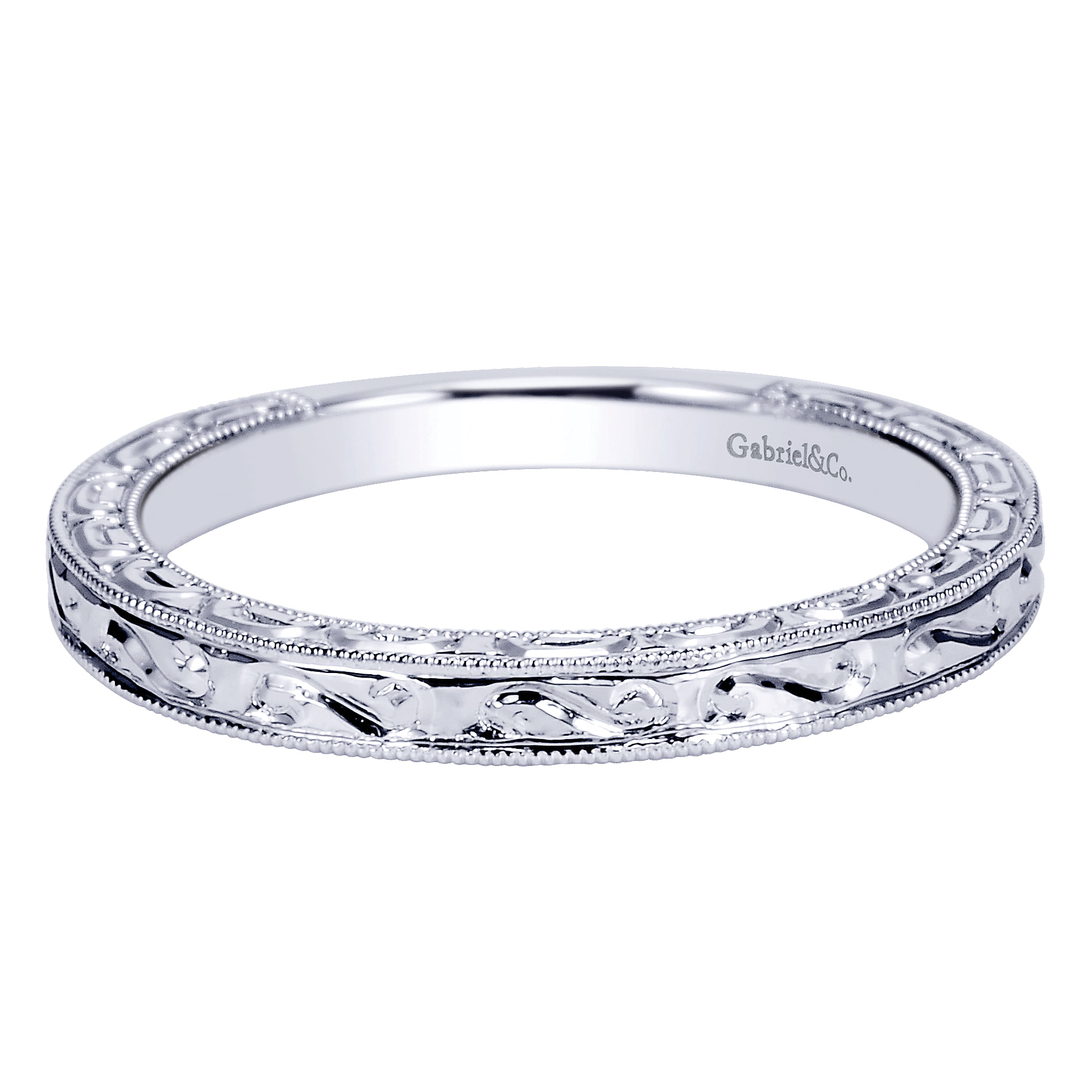 14k White Gold Straight 14k White Gold Straight