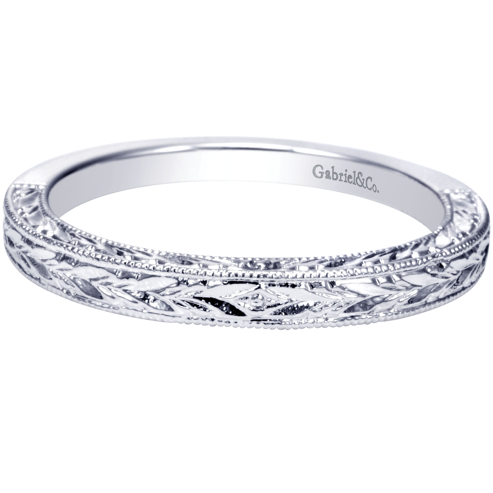 14k White Gold Straight 14k White Gold Straight