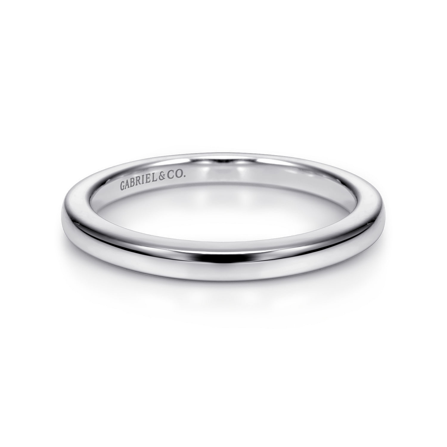 14k White Gold Straight 14k White Gold Straight