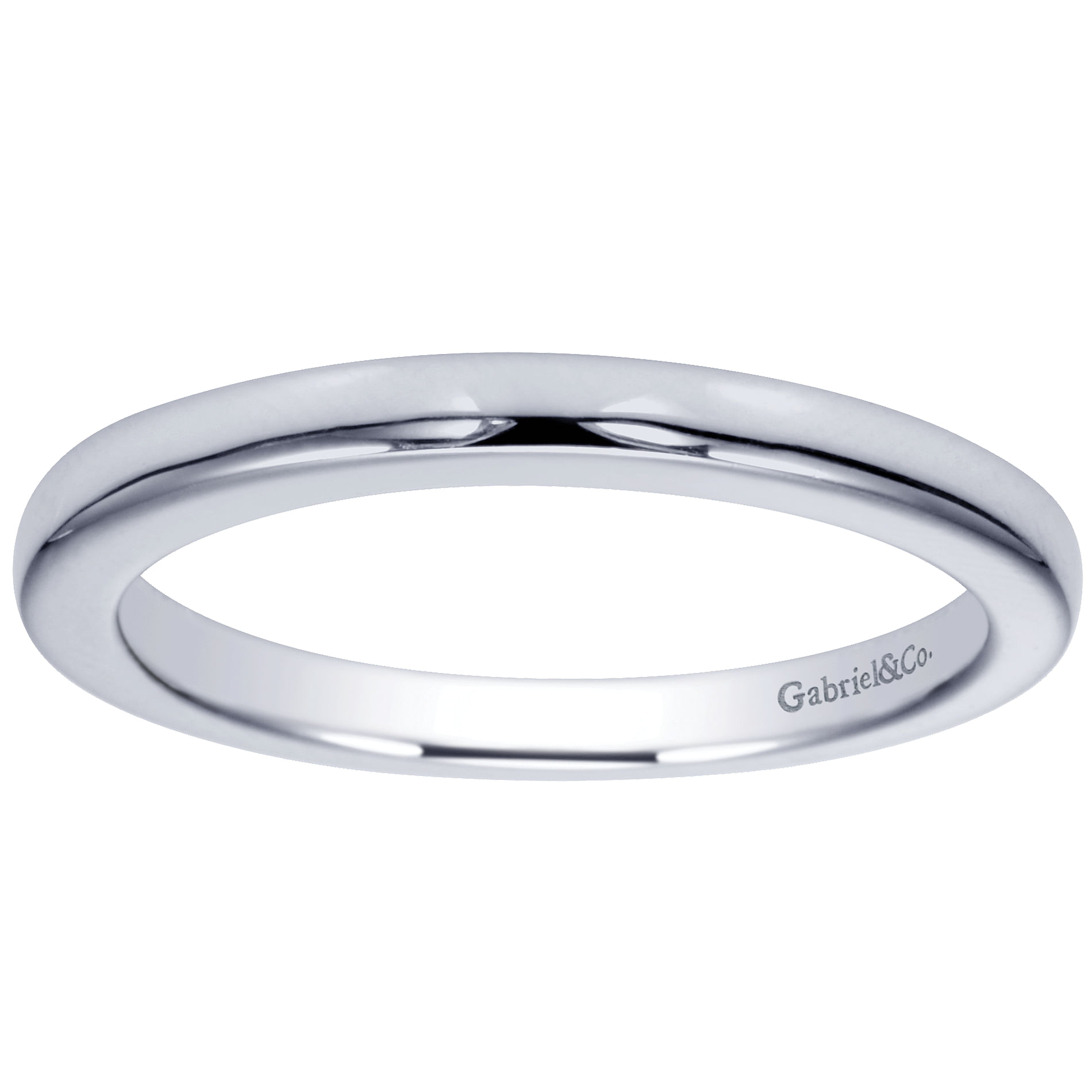 14k White Gold Straight Wedding Band angle 5 14k White Gold Straight Wedding Band angle 5