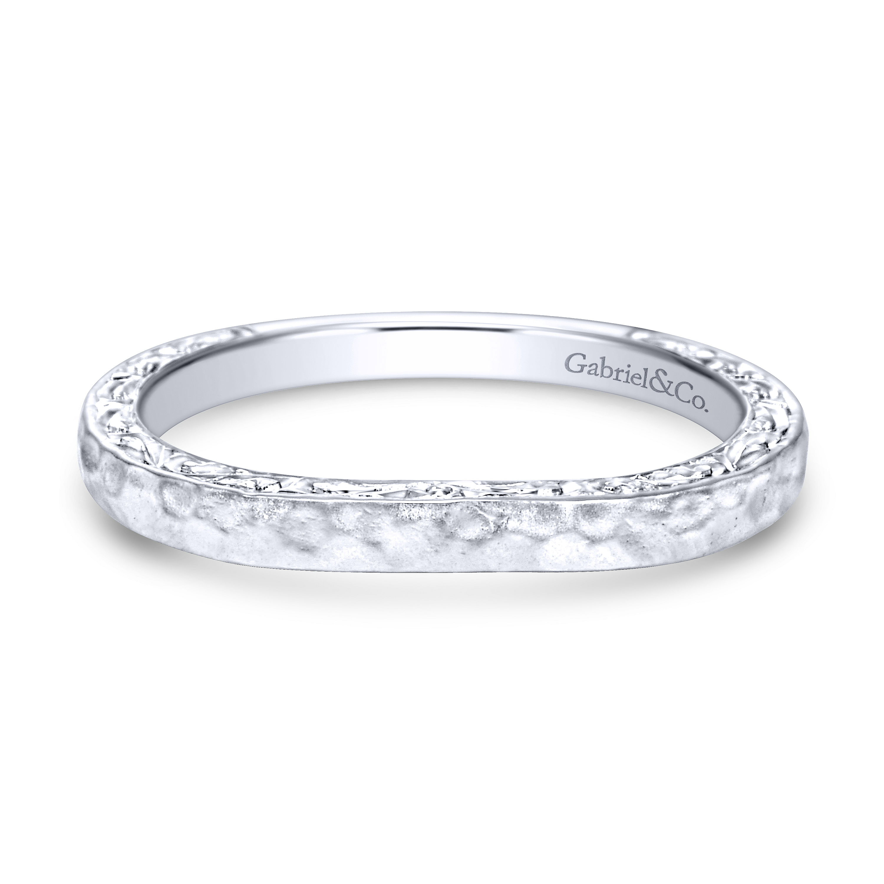 14k White Gold Straight 14k White Gold Straight