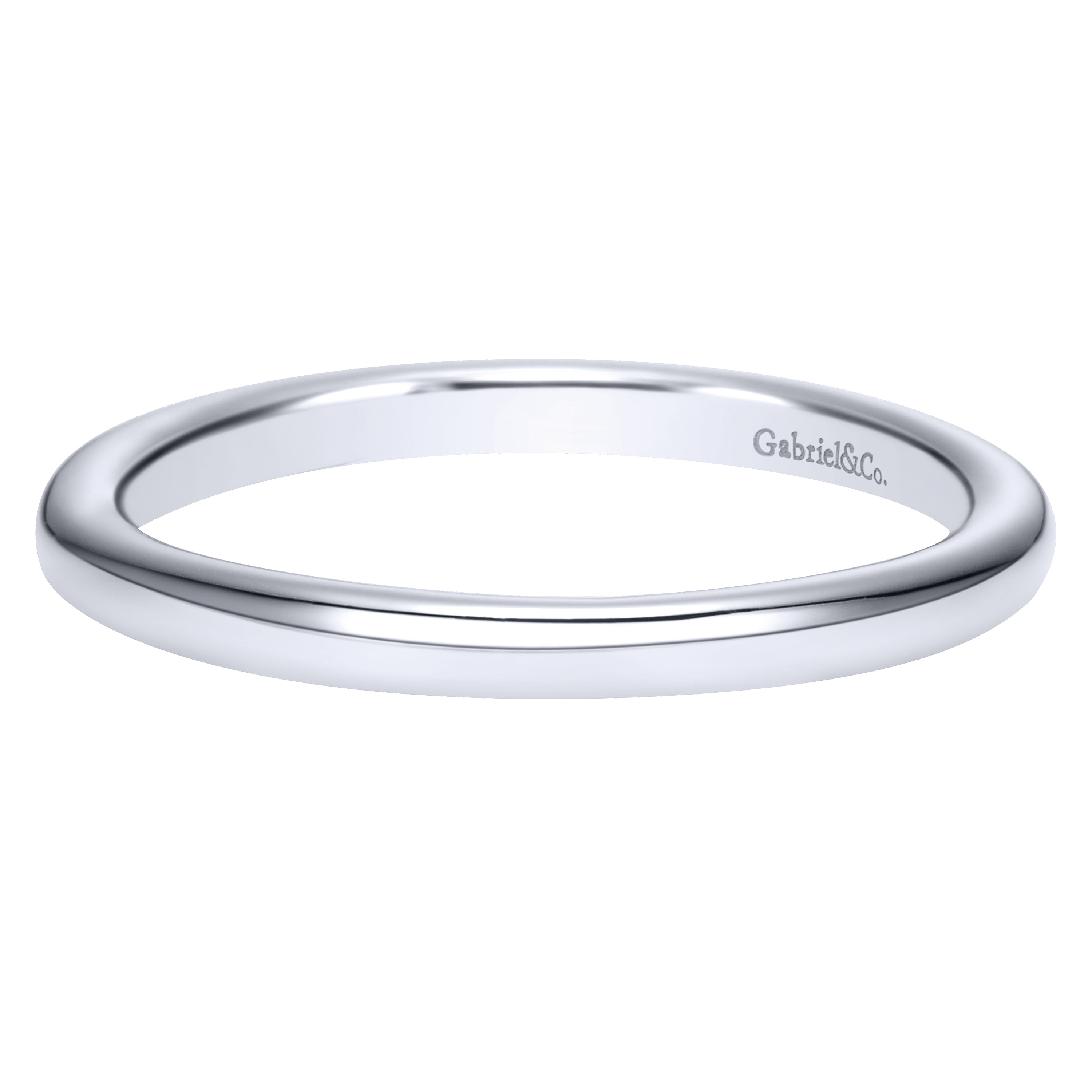 14k White Gold Straight 14k White Gold Straight