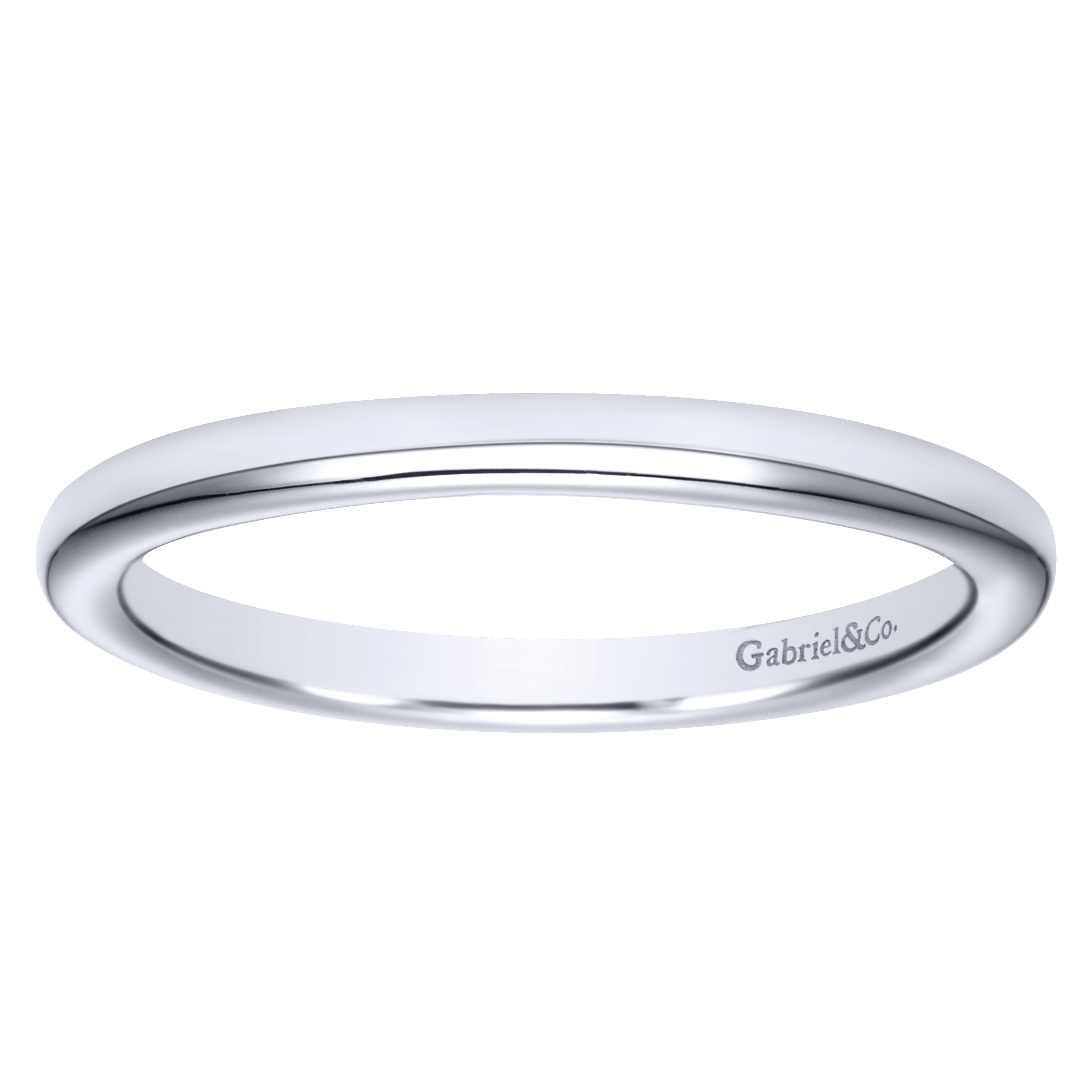 14k White Gold Straight Wedding Band angle 5 14k White Gold Straight Wedding Band angle 5