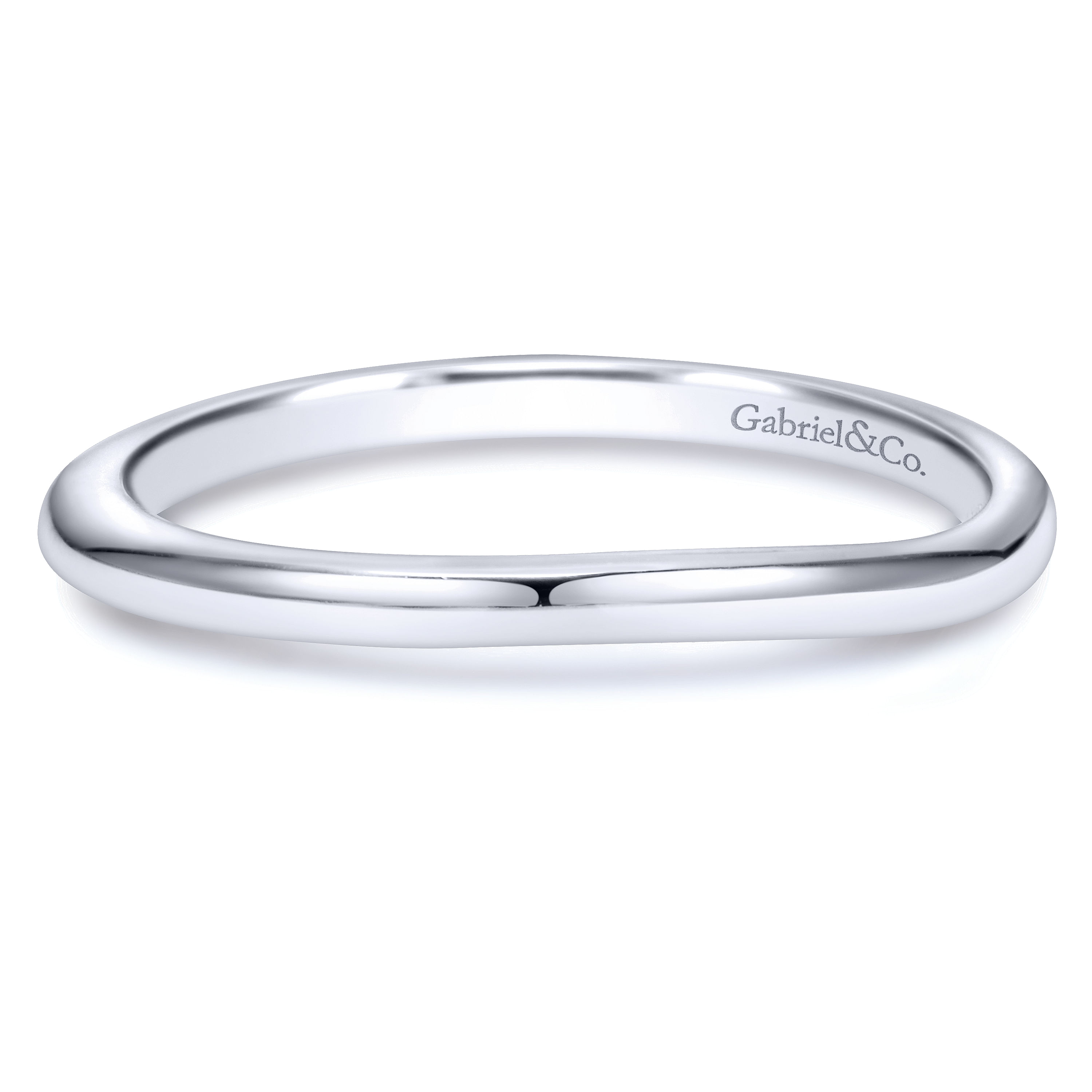 14k White Gold Straight 14k White Gold Straight