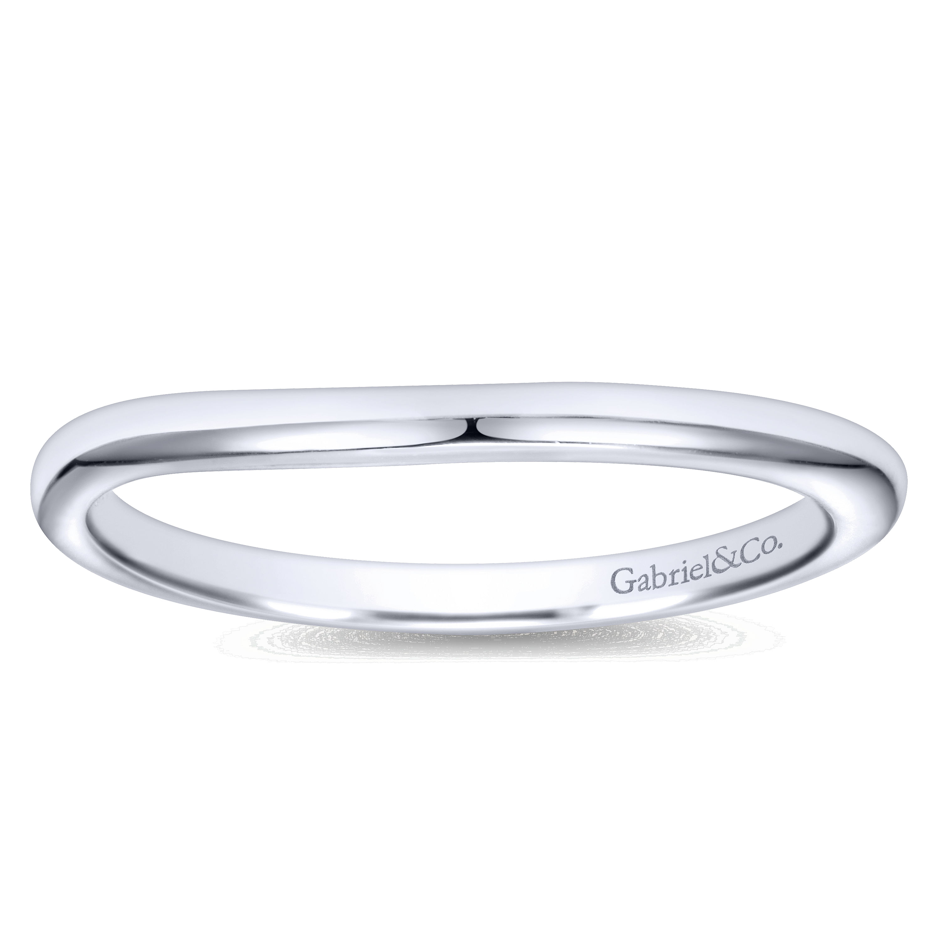 14k White Gold Straight Wedding Band angle 5 14k White Gold Straight Wedding Band angle 5