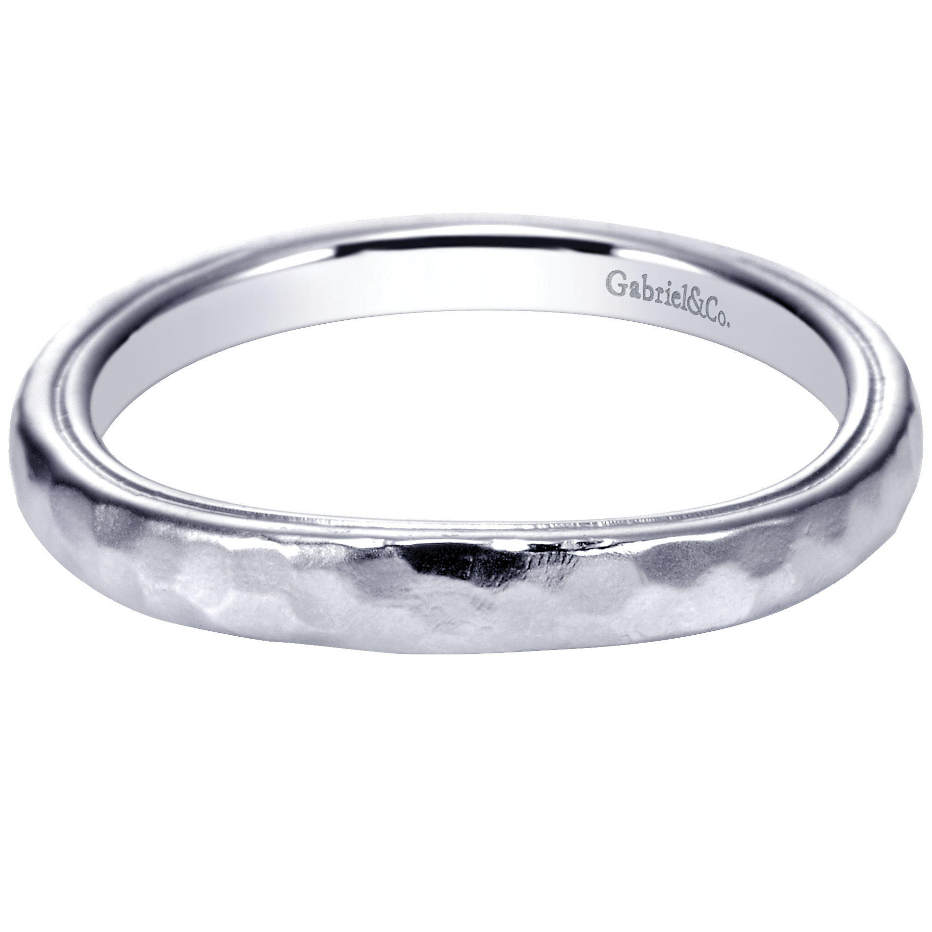 14k White Gold Straight 14k White Gold Straight