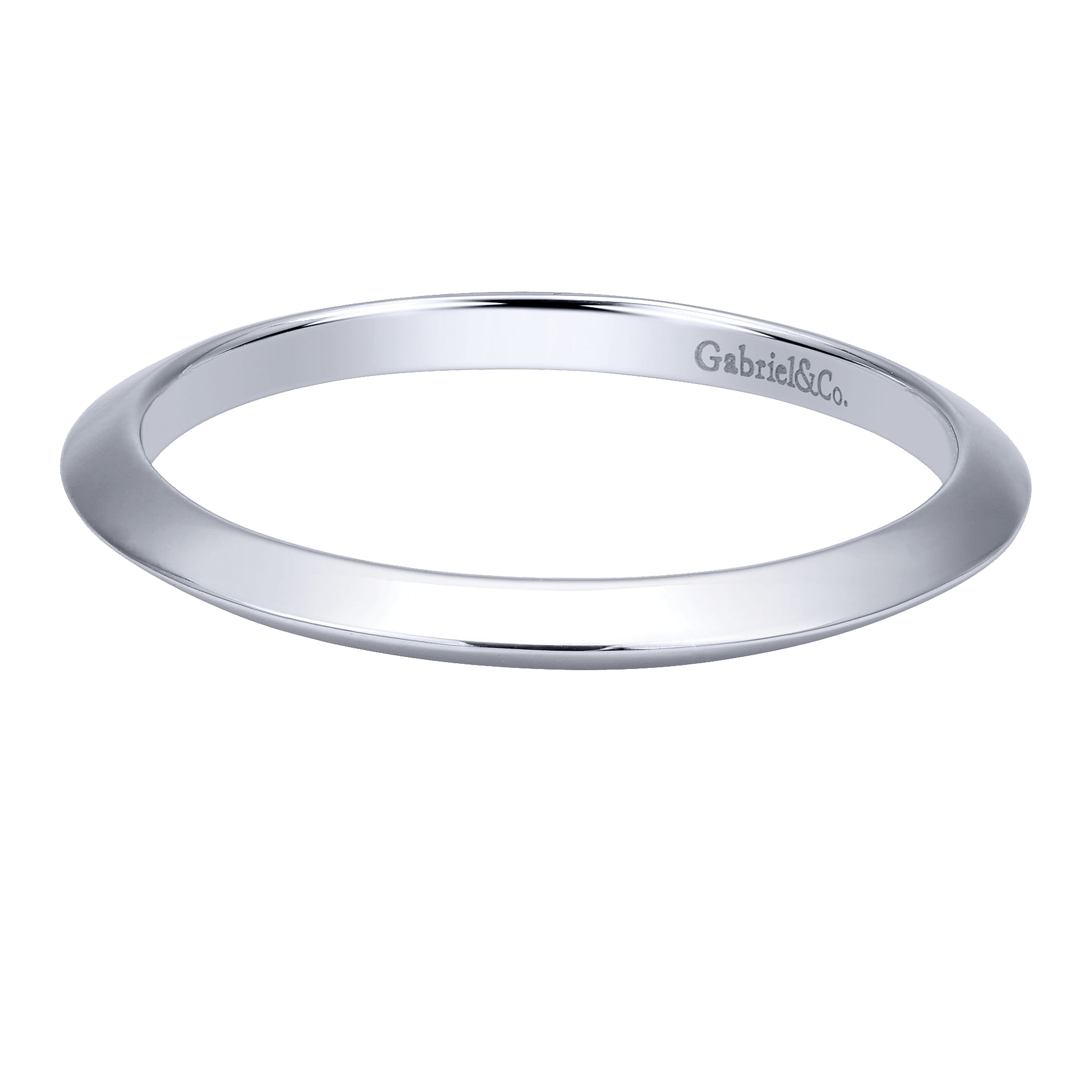 14k White Gold Straight 14k White Gold Straight