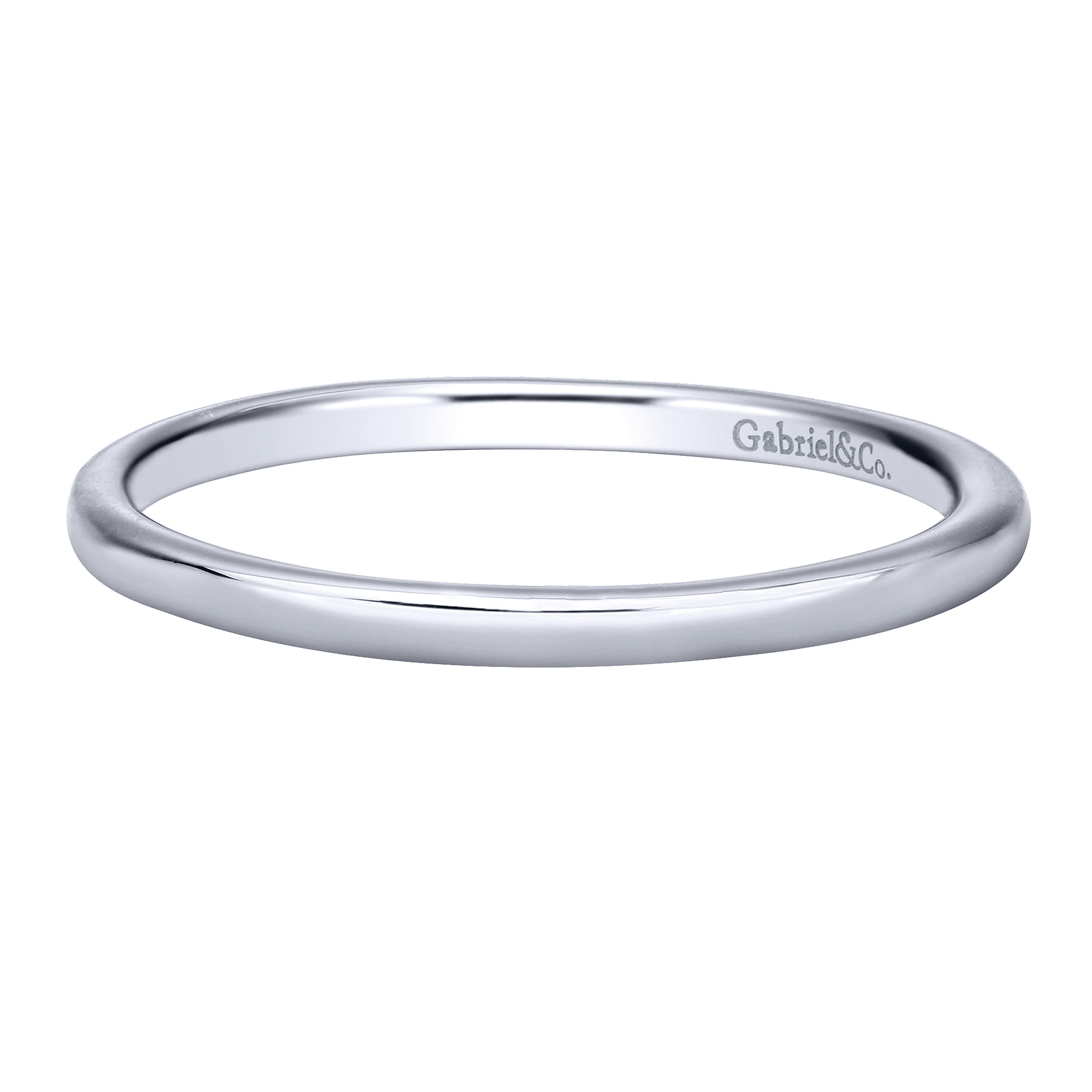 14k White Gold Straight 14k White Gold Straight