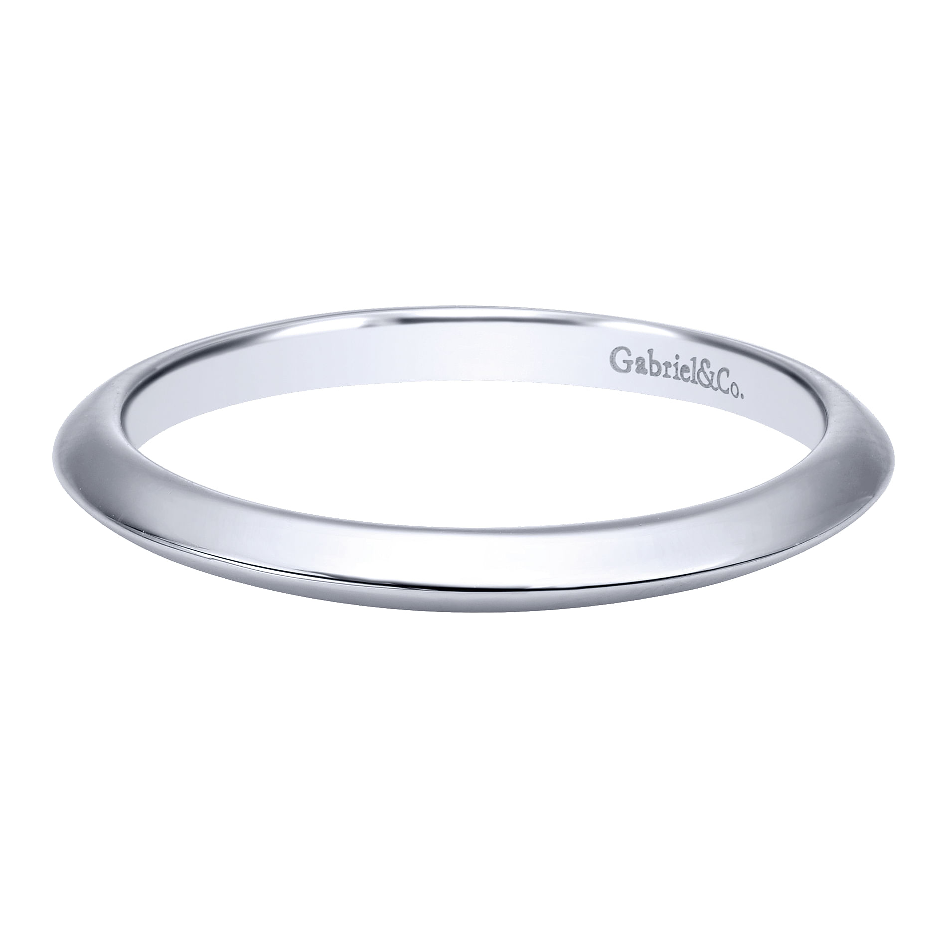 14k White Gold Straight 14k White Gold Straight