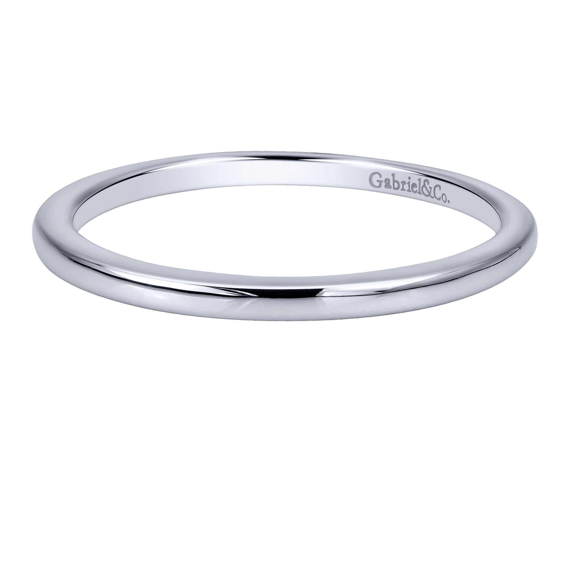 14k White Gold Straight 14k White Gold Straight