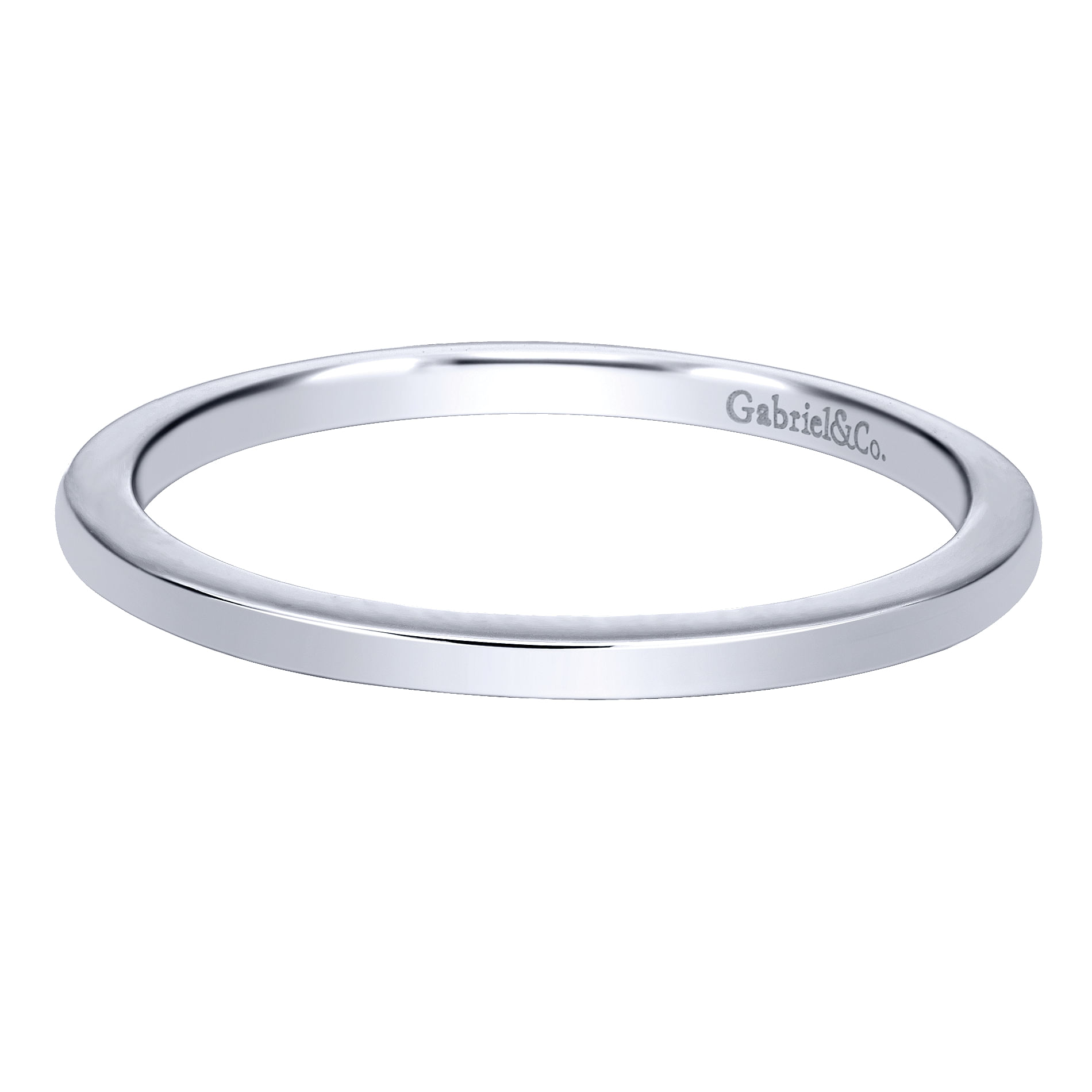 14k White Gold Straight 14k White Gold Straight