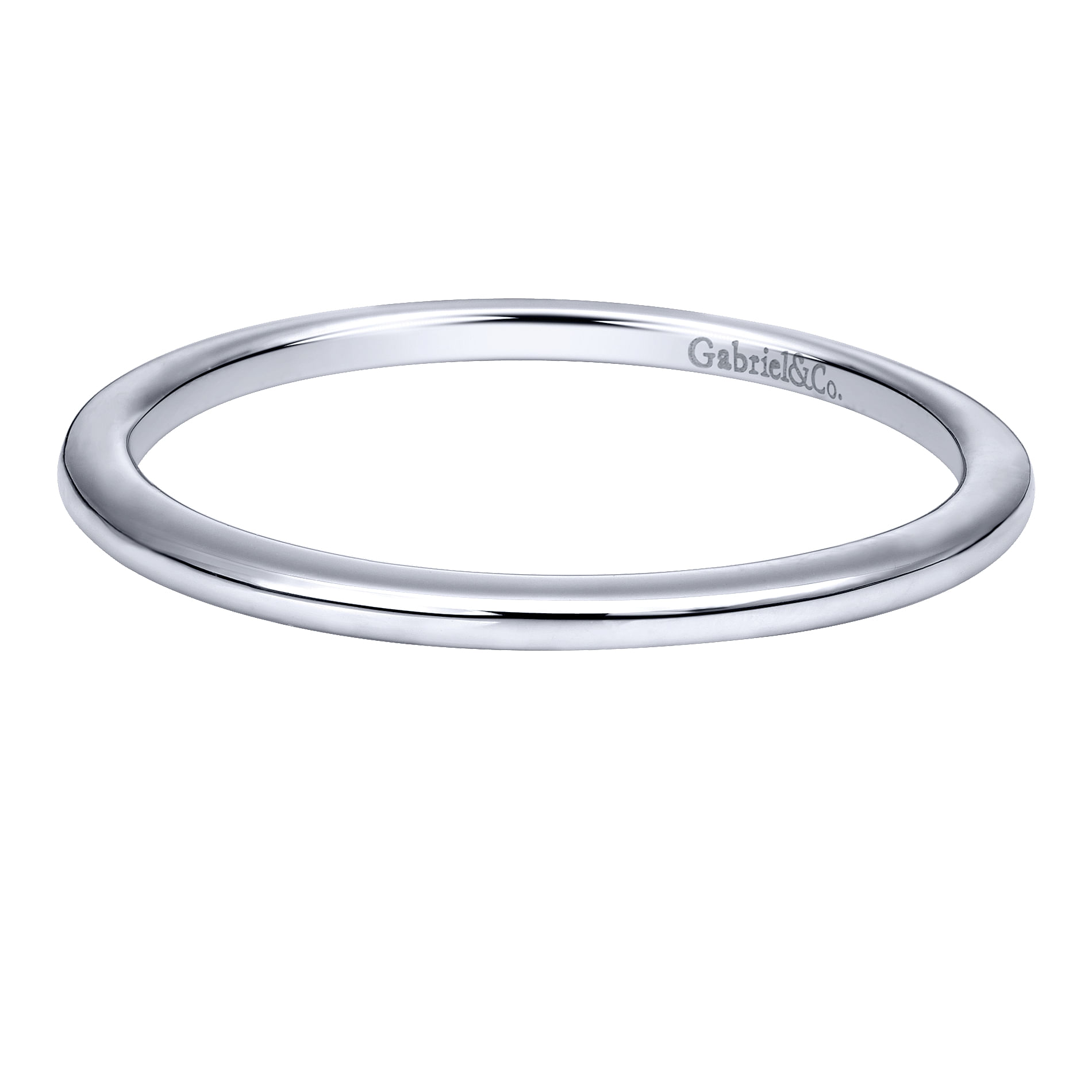 14k White Gold Straight 14k White Gold Straight