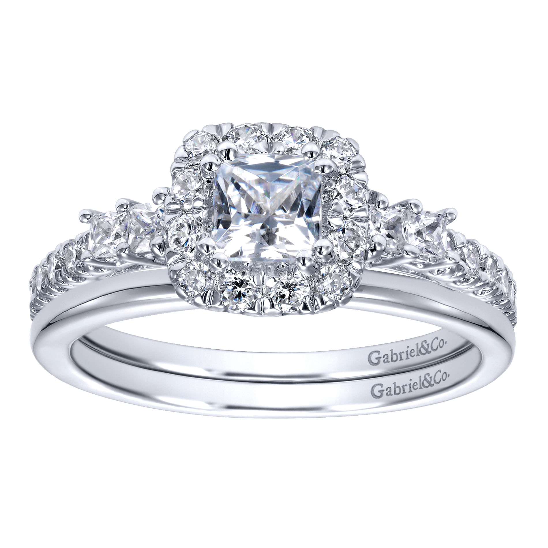 14k White Gold Straight Wedding Band angle 4 14k White Gold Straight Wedding Band angle 4