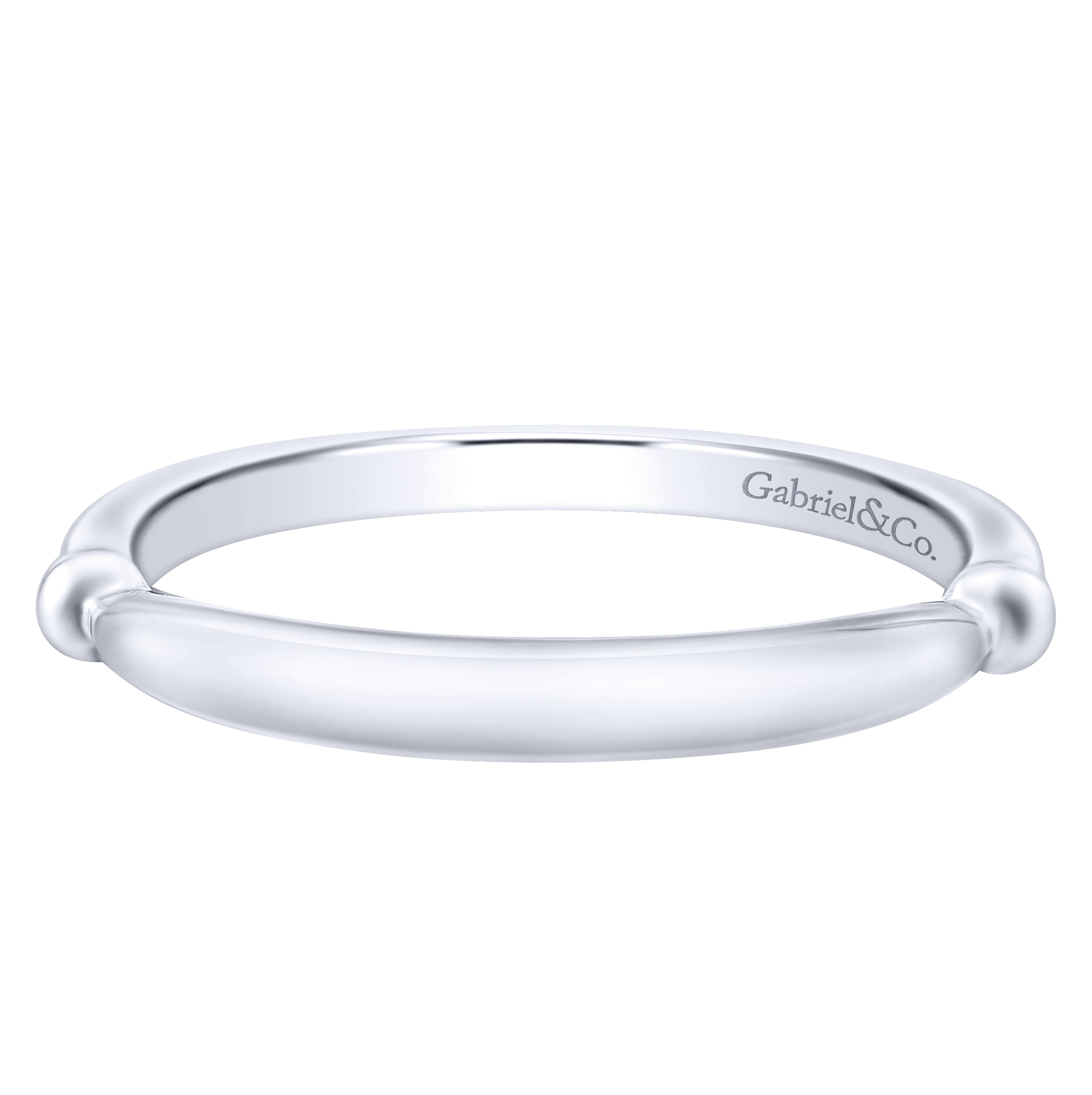 14k White Gold Straight 14k White Gold Straight