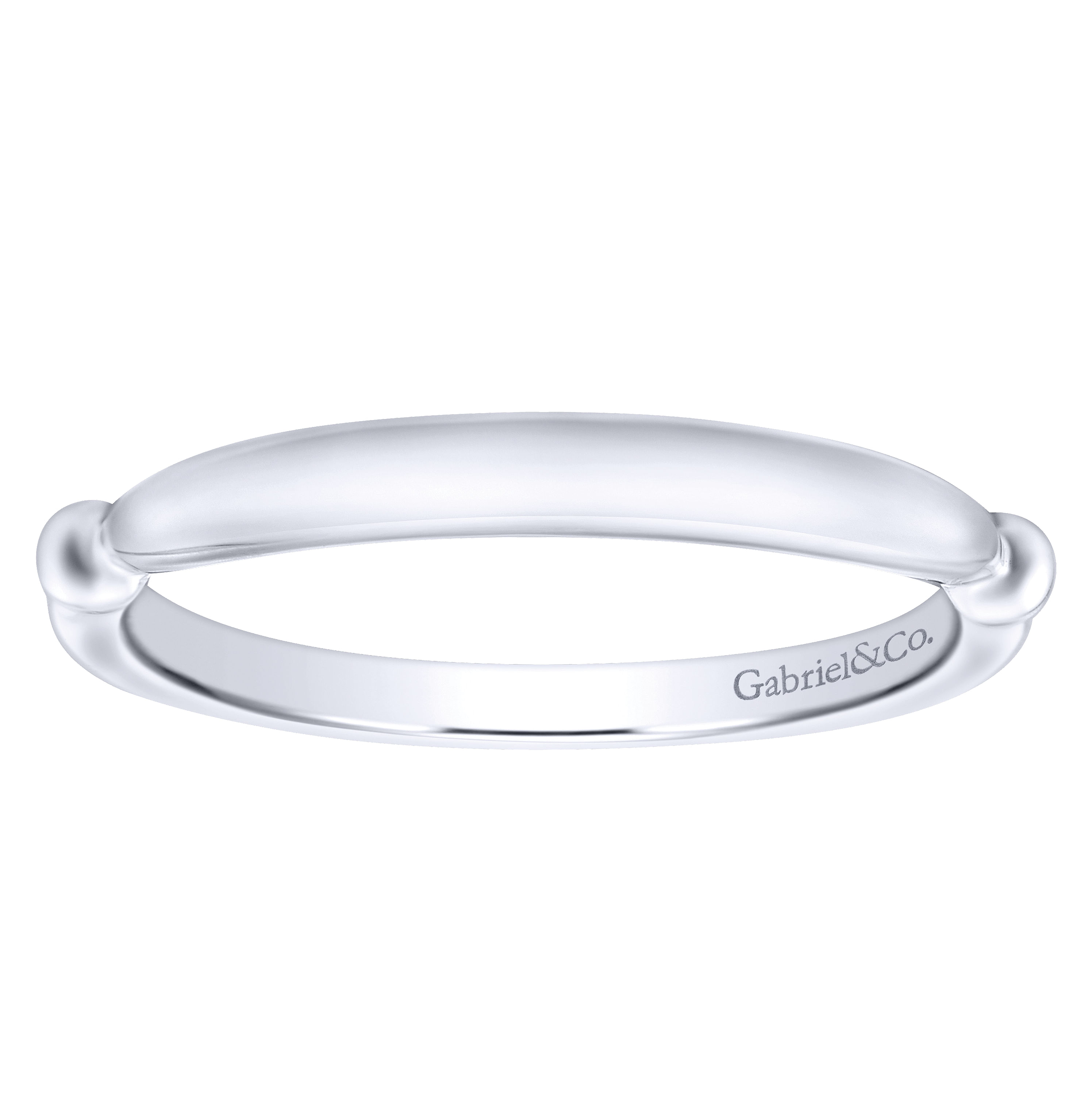 14k White Gold Straight Wedding Band angle 5 14k White Gold Straight Wedding Band angle 5