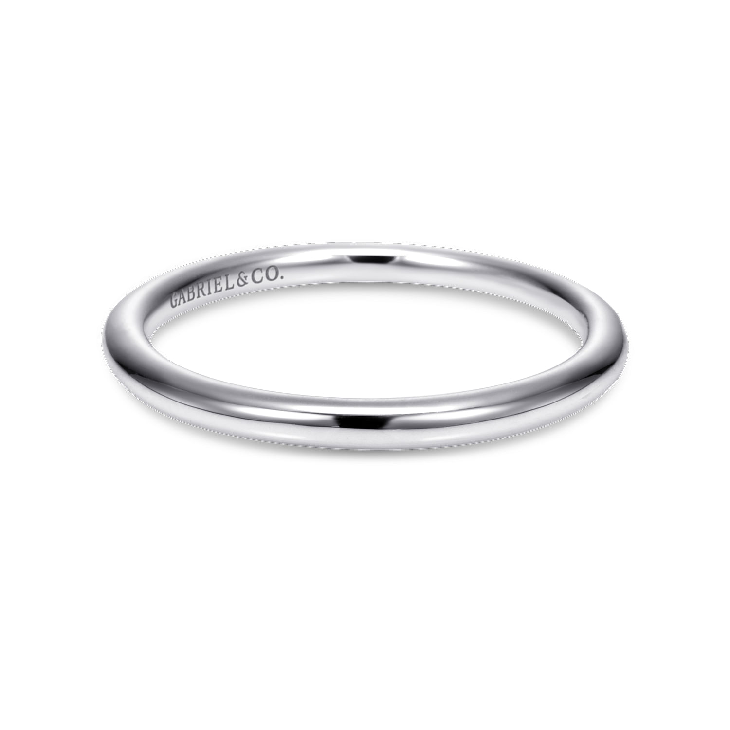 14k White Gold Straight 14k White Gold Straight