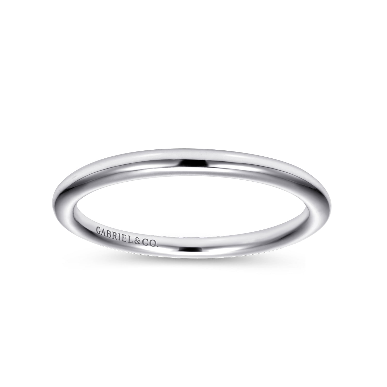 14k White Gold Straight Wedding Band angle 5 14k White Gold Straight Wedding Band angle 5