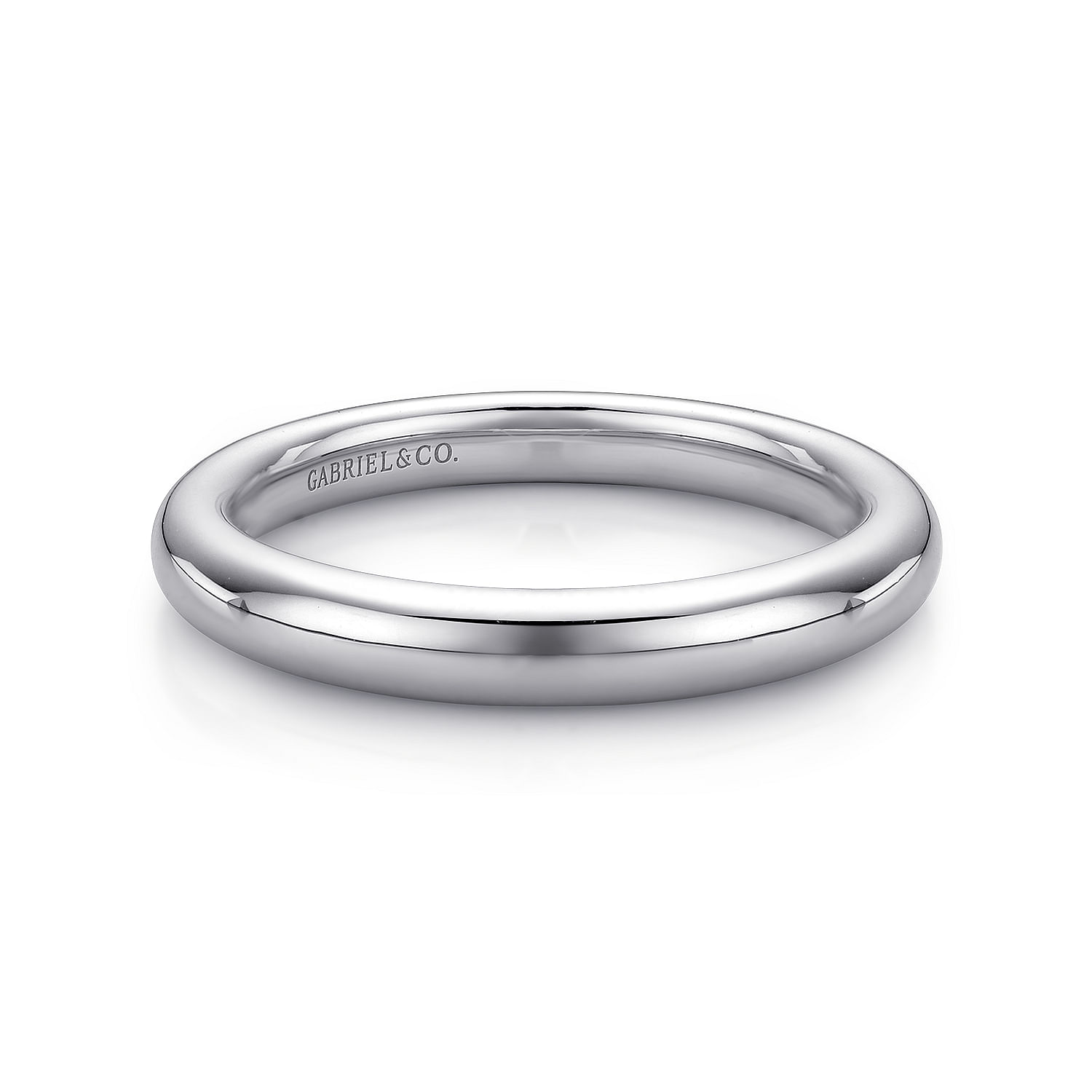 14k White Gold Straight 14k White Gold Straight