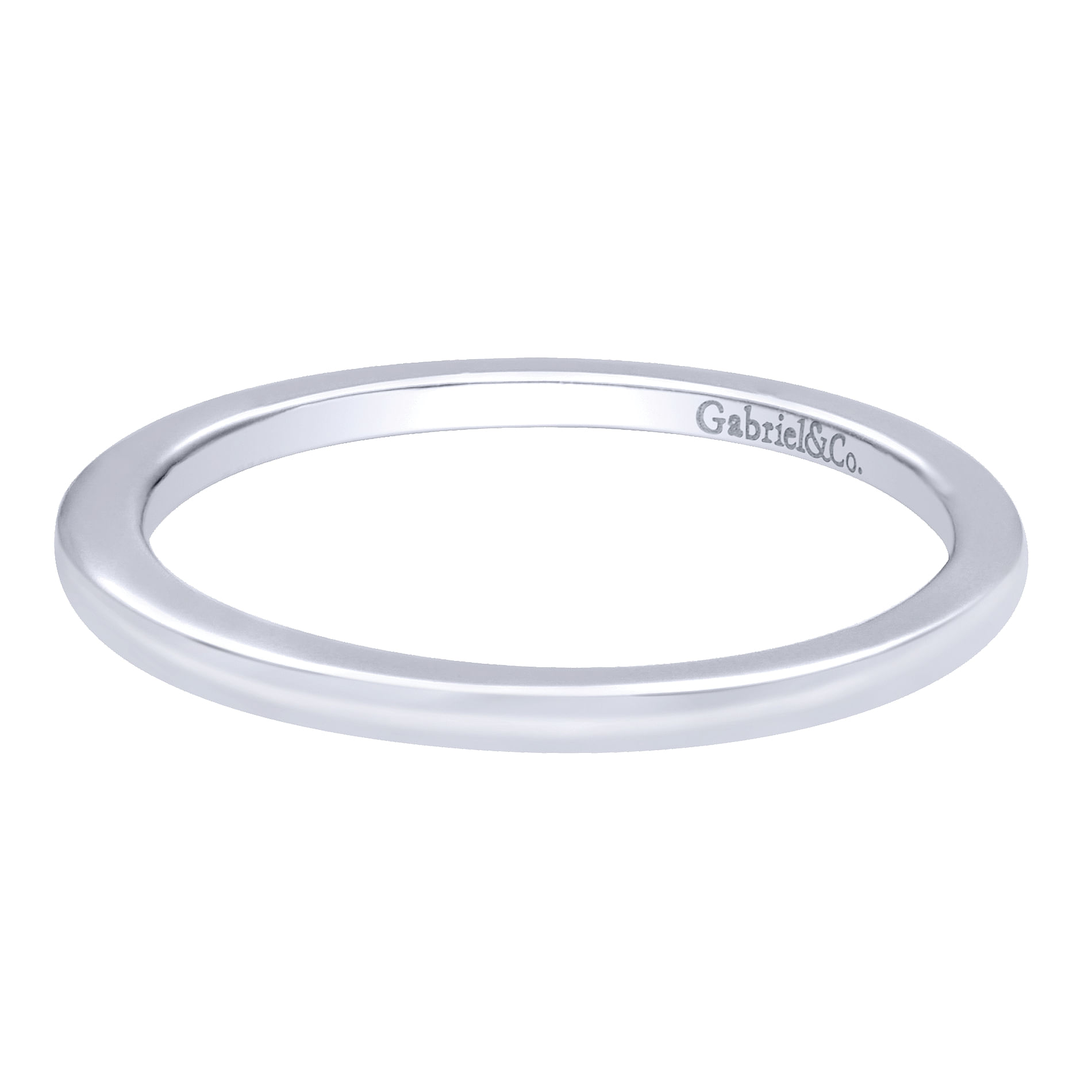 14k White Gold Straight 14k White Gold Straight