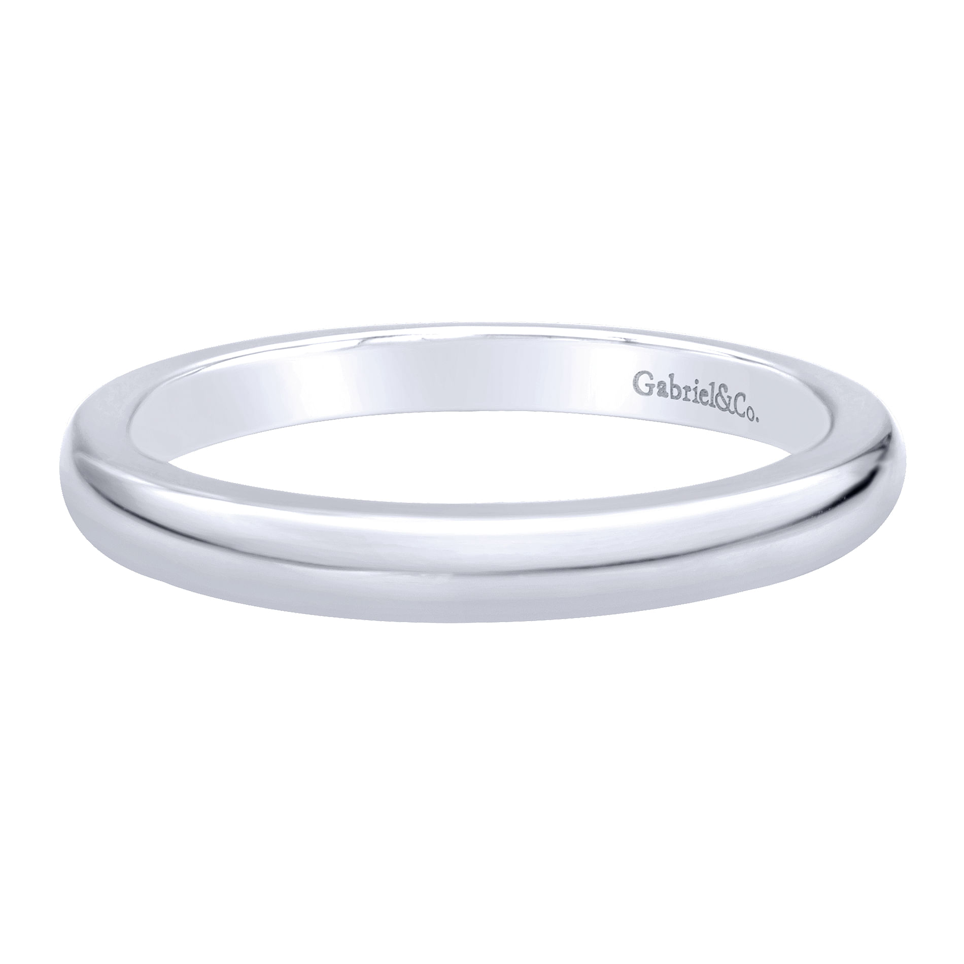 14k White Gold Straight 14k White Gold Straight