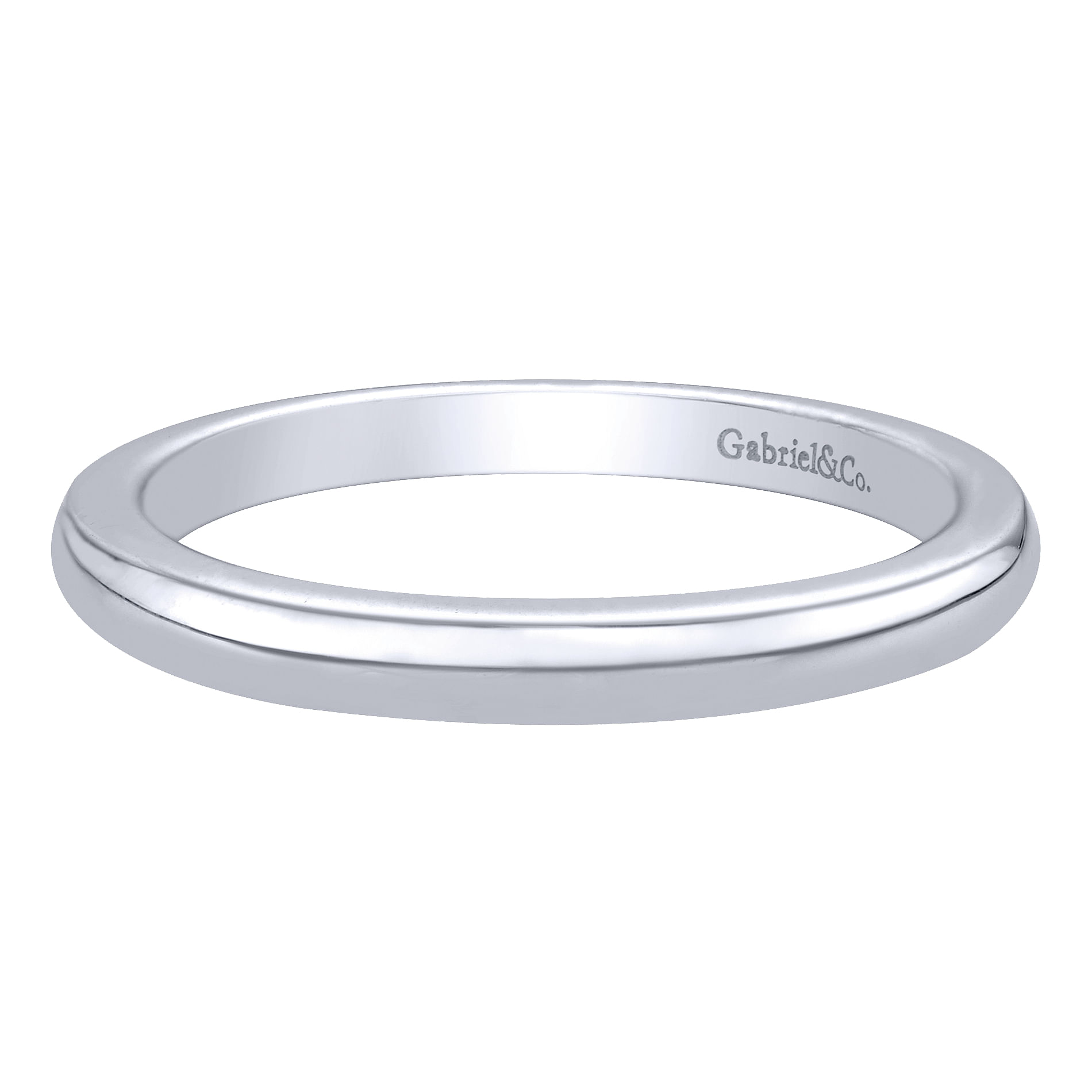 14k White Gold Straight 14k White Gold Straight