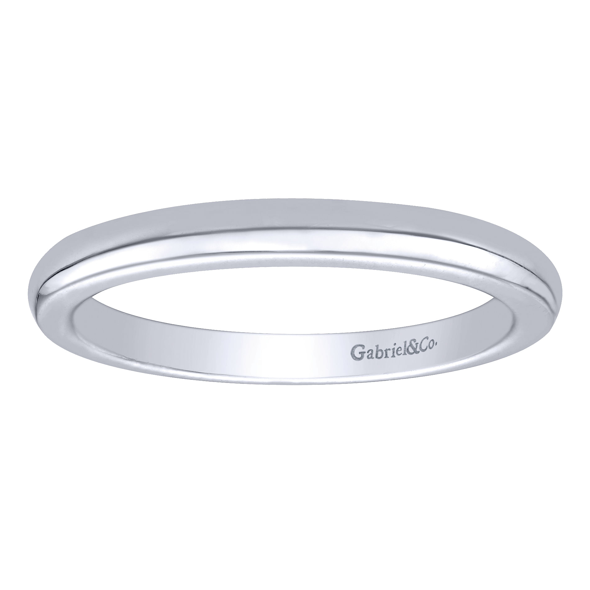 14k White Gold Straight Wedding Band angle 5 14k White Gold Straight Wedding Band angle 5