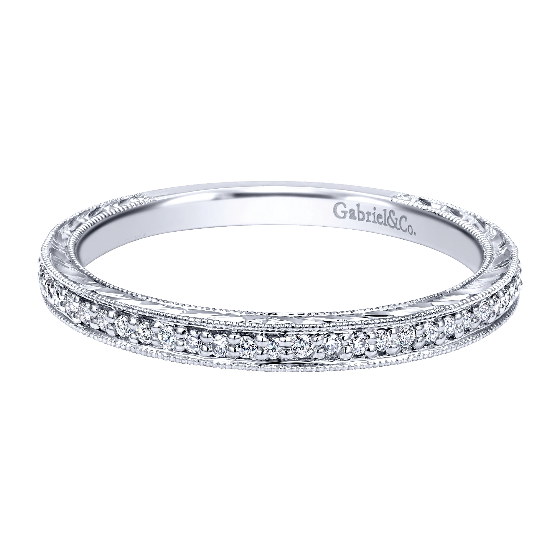 Vintage 14k White Gold Straight Vintage 14k White Gold Straight
