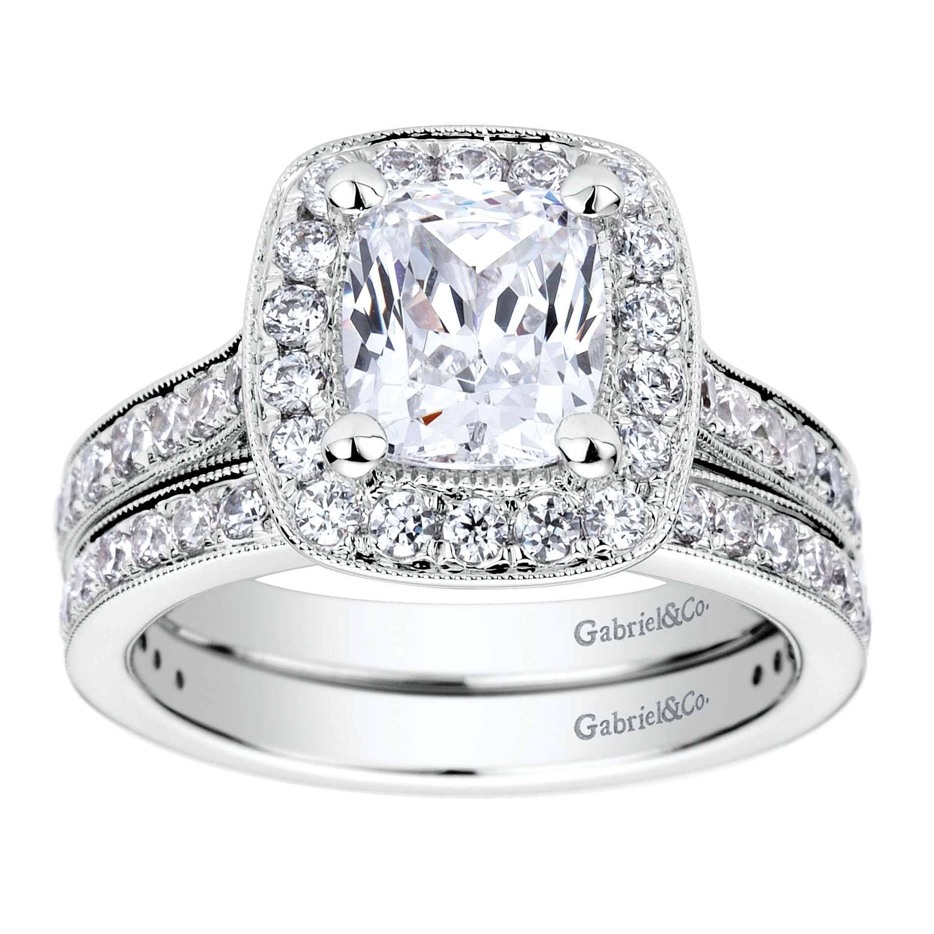 14k White Gold Victorian Straight Wedding Band angle 4 14k White Gold Victorian Straight Wedding Band angle 4