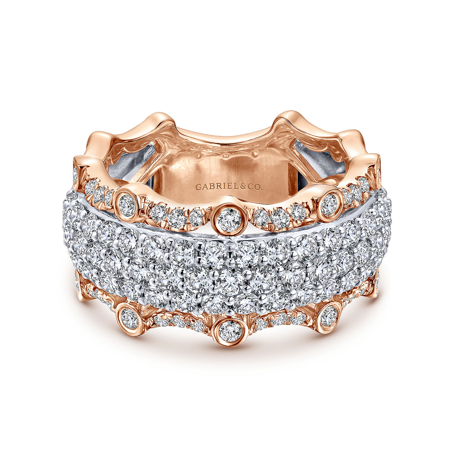 14k White/pink Gold Diamond Fancy 14k White/pink Gold Diamond Fancy