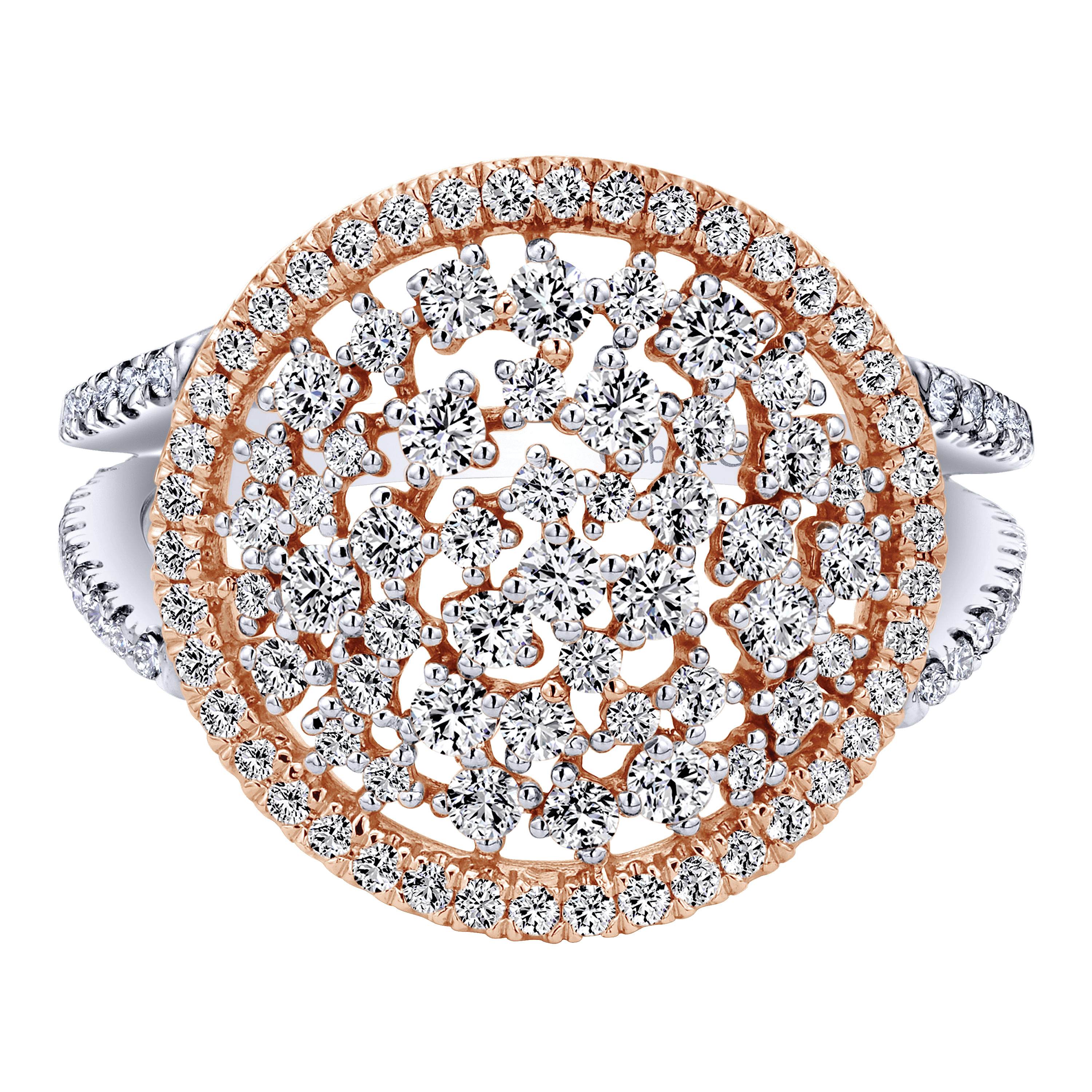14k White/pink Gold Diamond Fashion 14k White/pink Gold Diamond Fashion