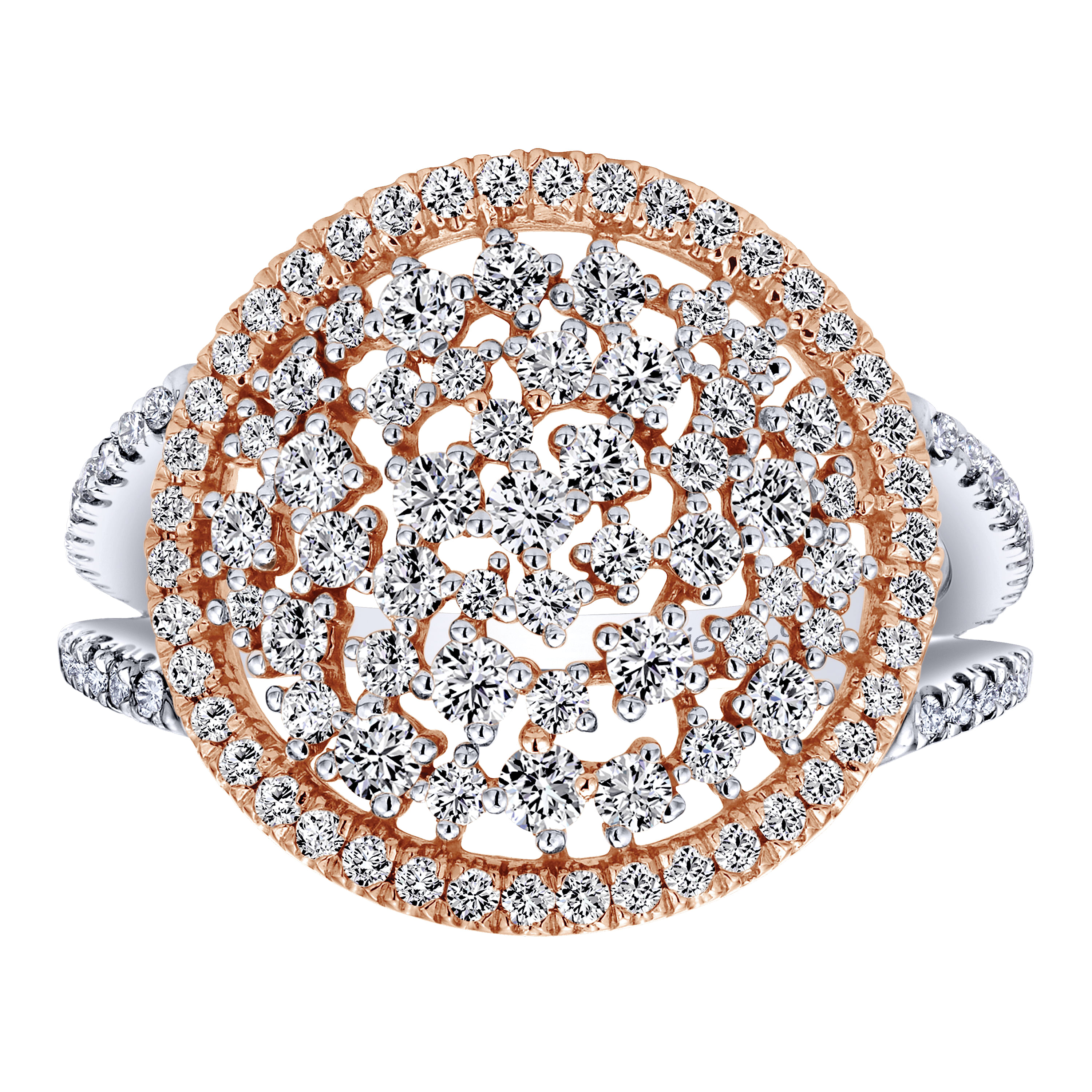 14k White/pink Gold Diamond Fashion Ladies 14k White/pink Gold Diamond Fashion Ladies