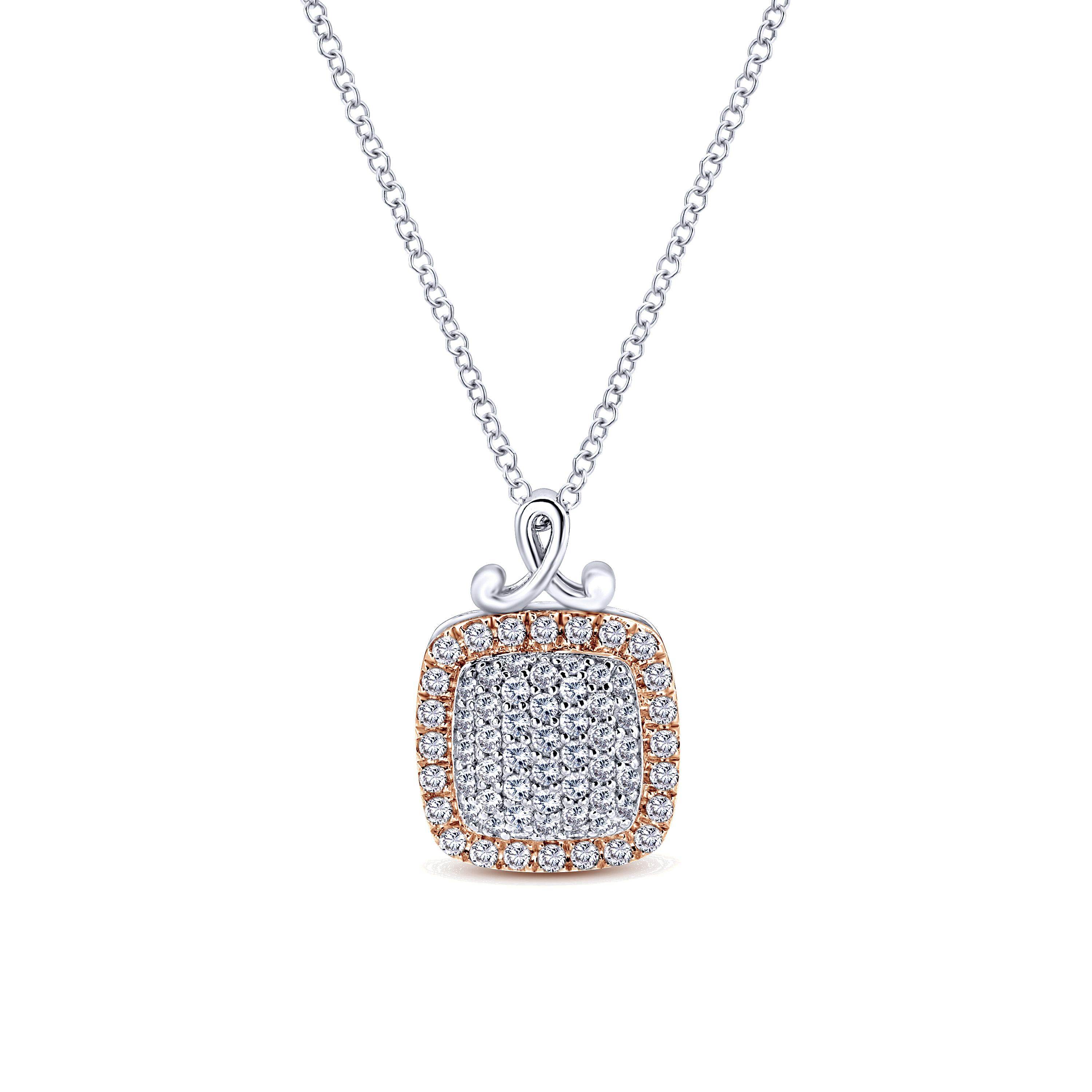 14k White/pink Gold Diamond Fashion 14k White/pink Gold Diamond Fashion