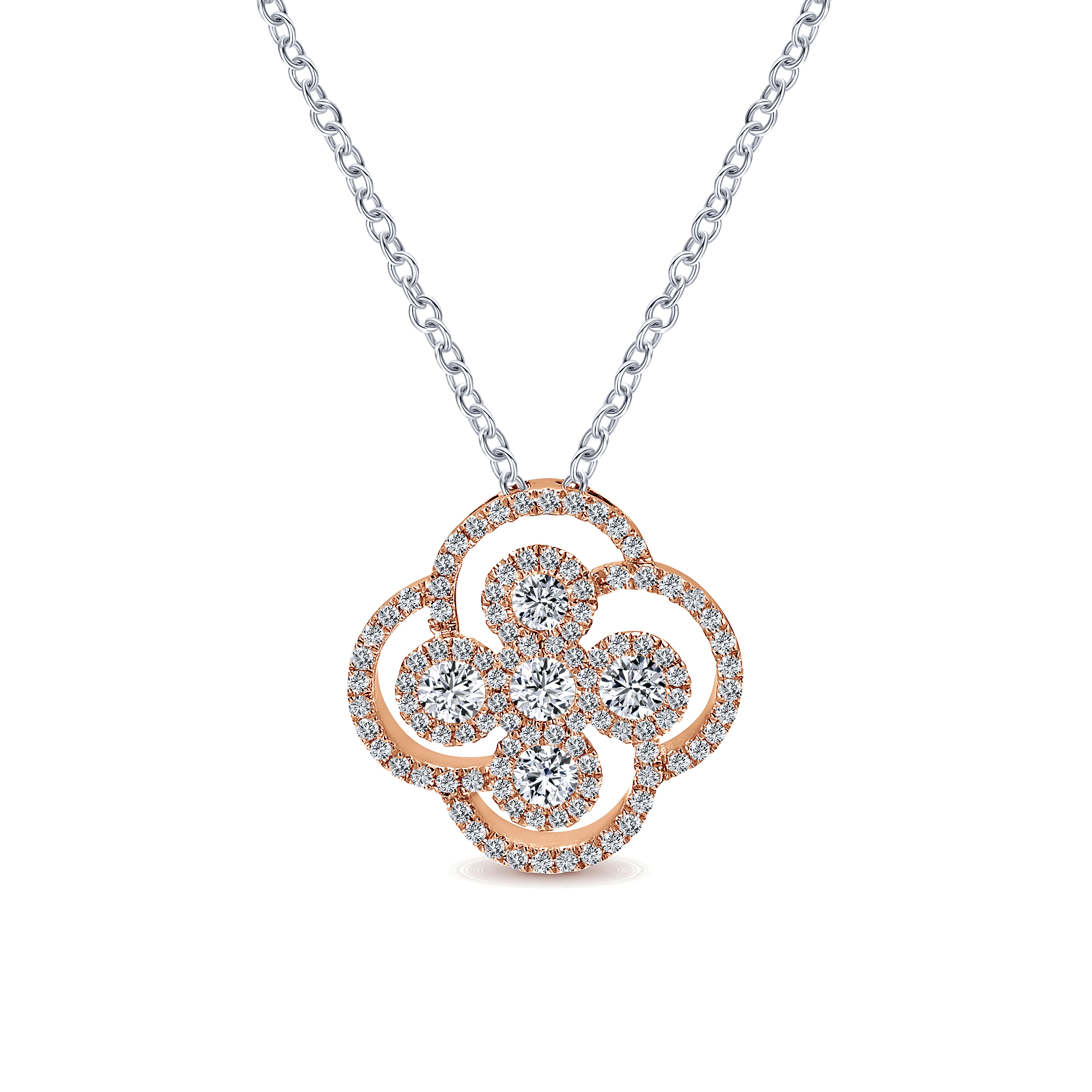 14k White/pink Gold Diamond Fashion 14k White/pink Gold Diamond Fashion