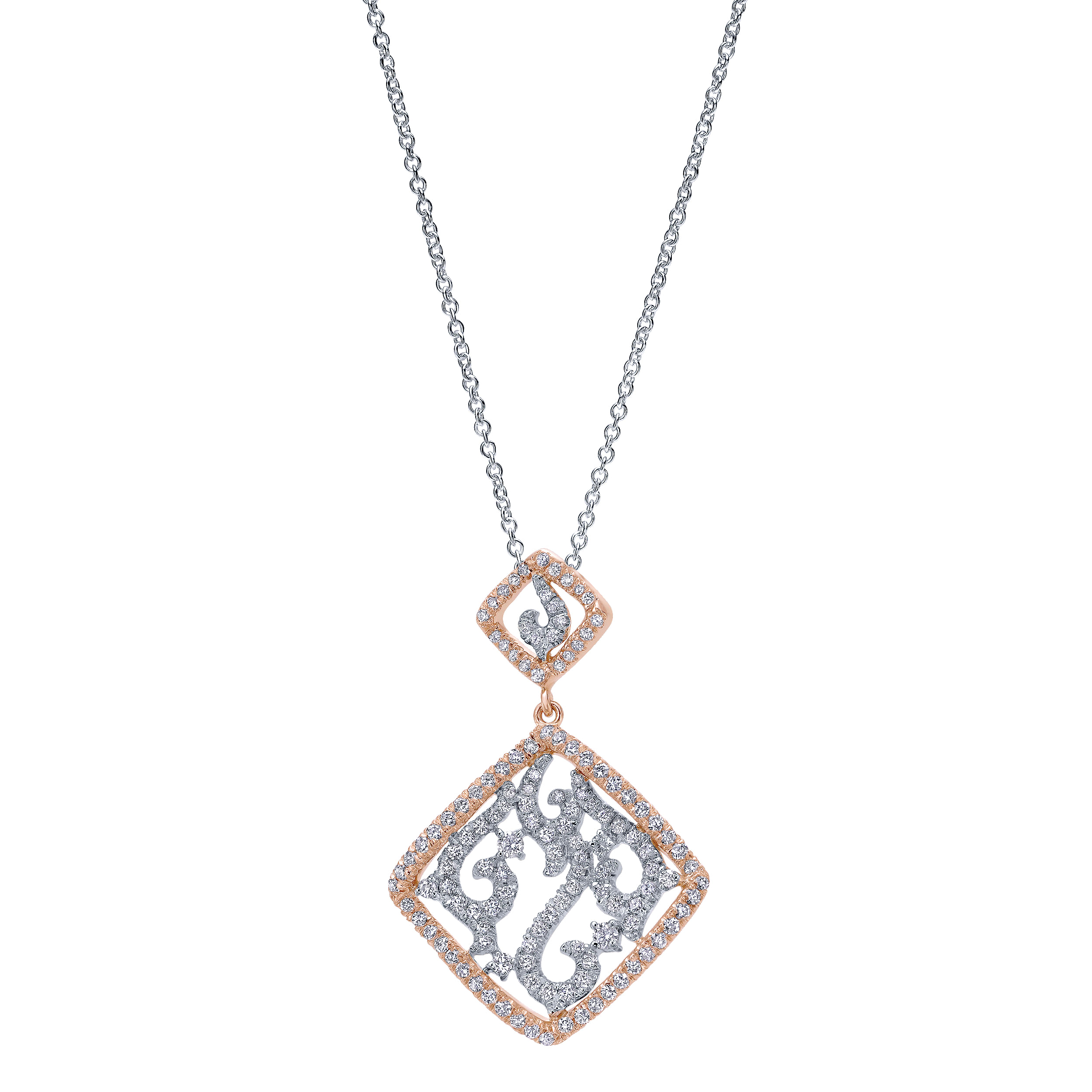 14k White/pink Gold Diamond Fashion 14k White/pink Gold Diamond Fashion