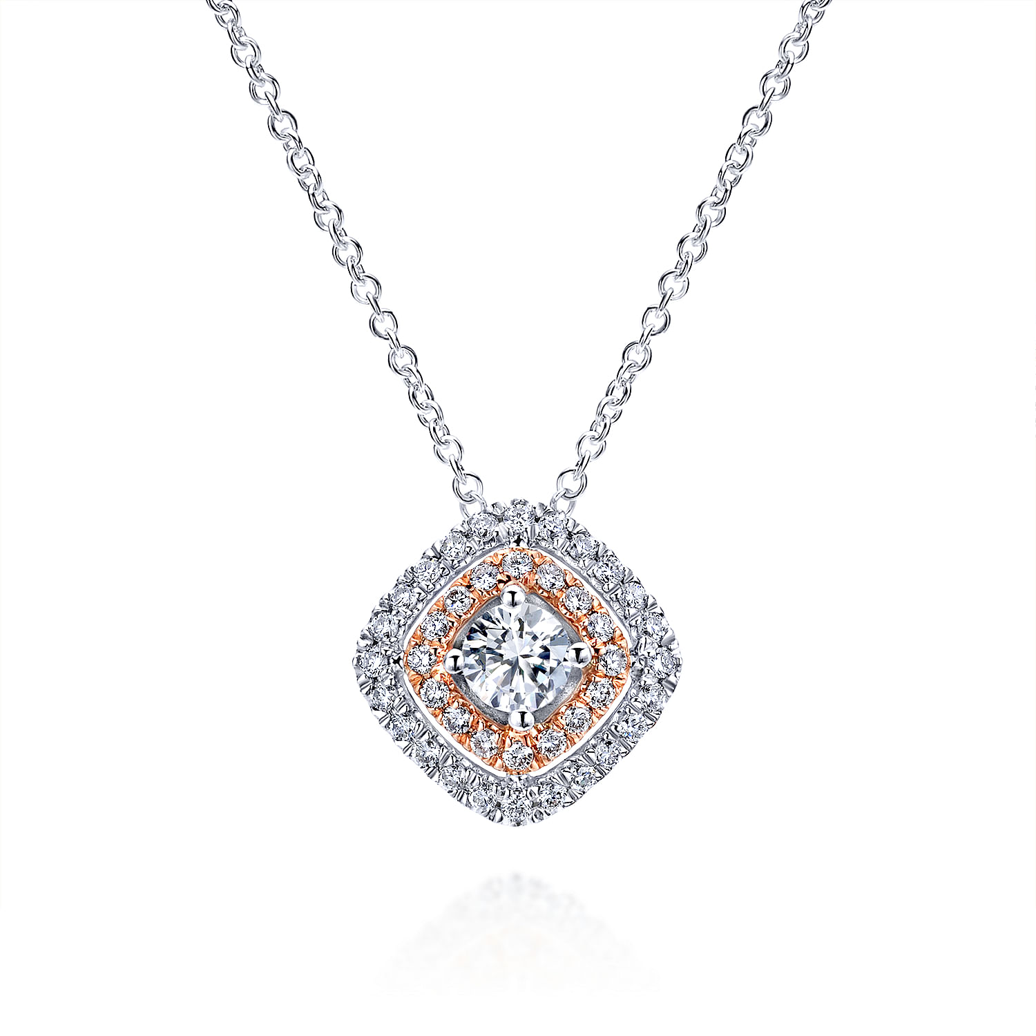 14k White/pink Gold Diamond Fashion 14k White/pink Gold Diamond Fashion