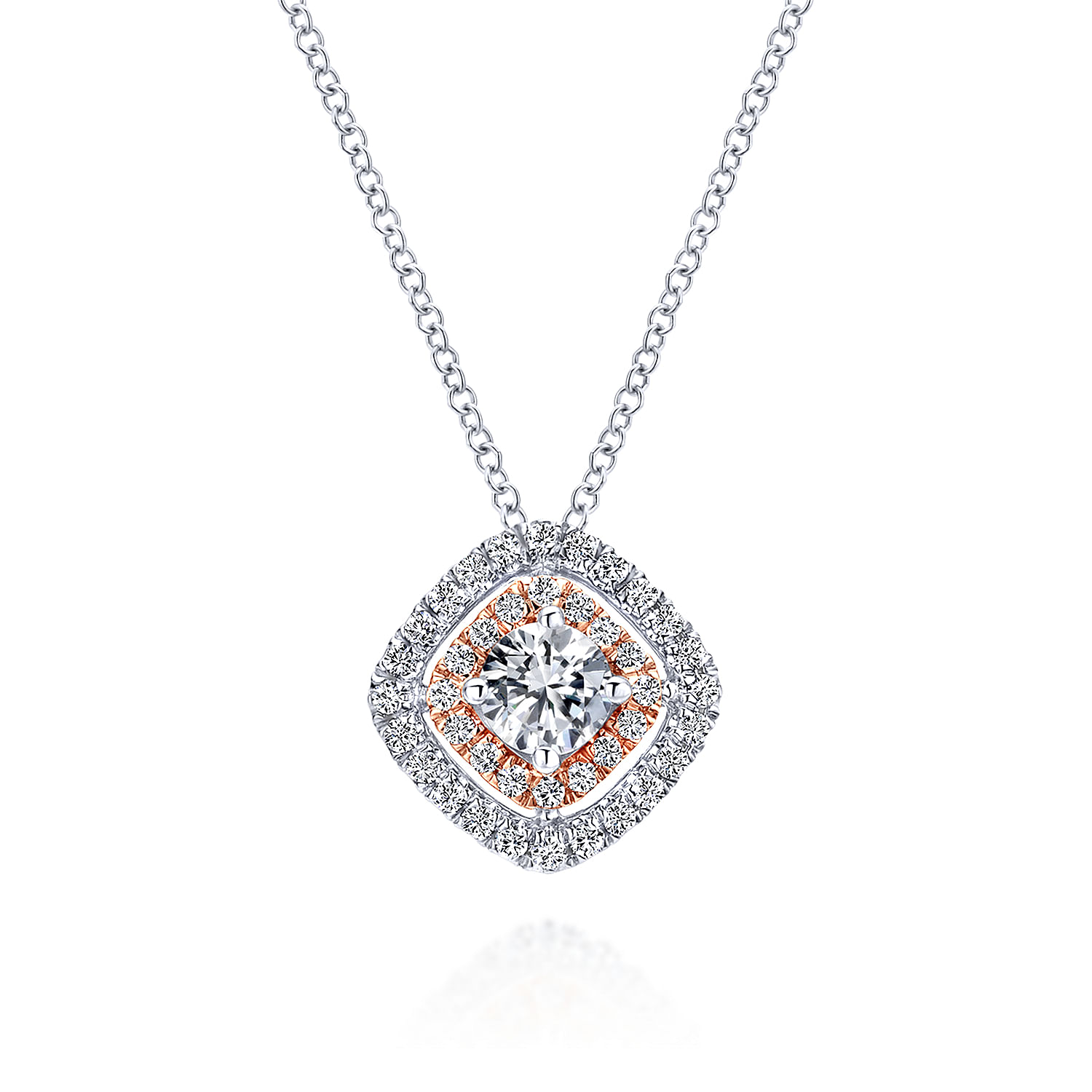 14k White/pink Gold Diamond Fashion 14k White/pink Gold Diamond Fashion