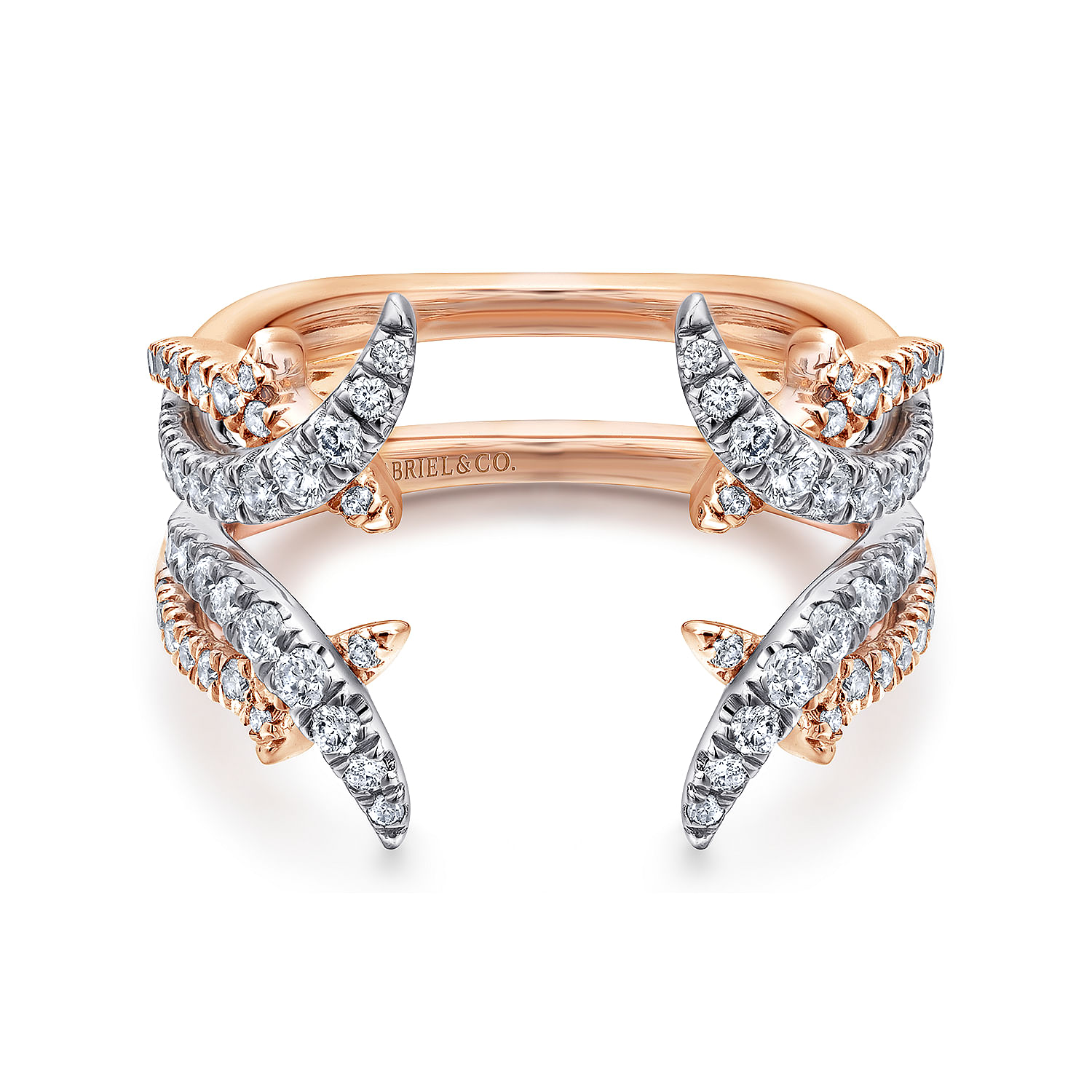 14k White/pink Gold Diamond Jacket 14k White/pink Gold Diamond Jacket