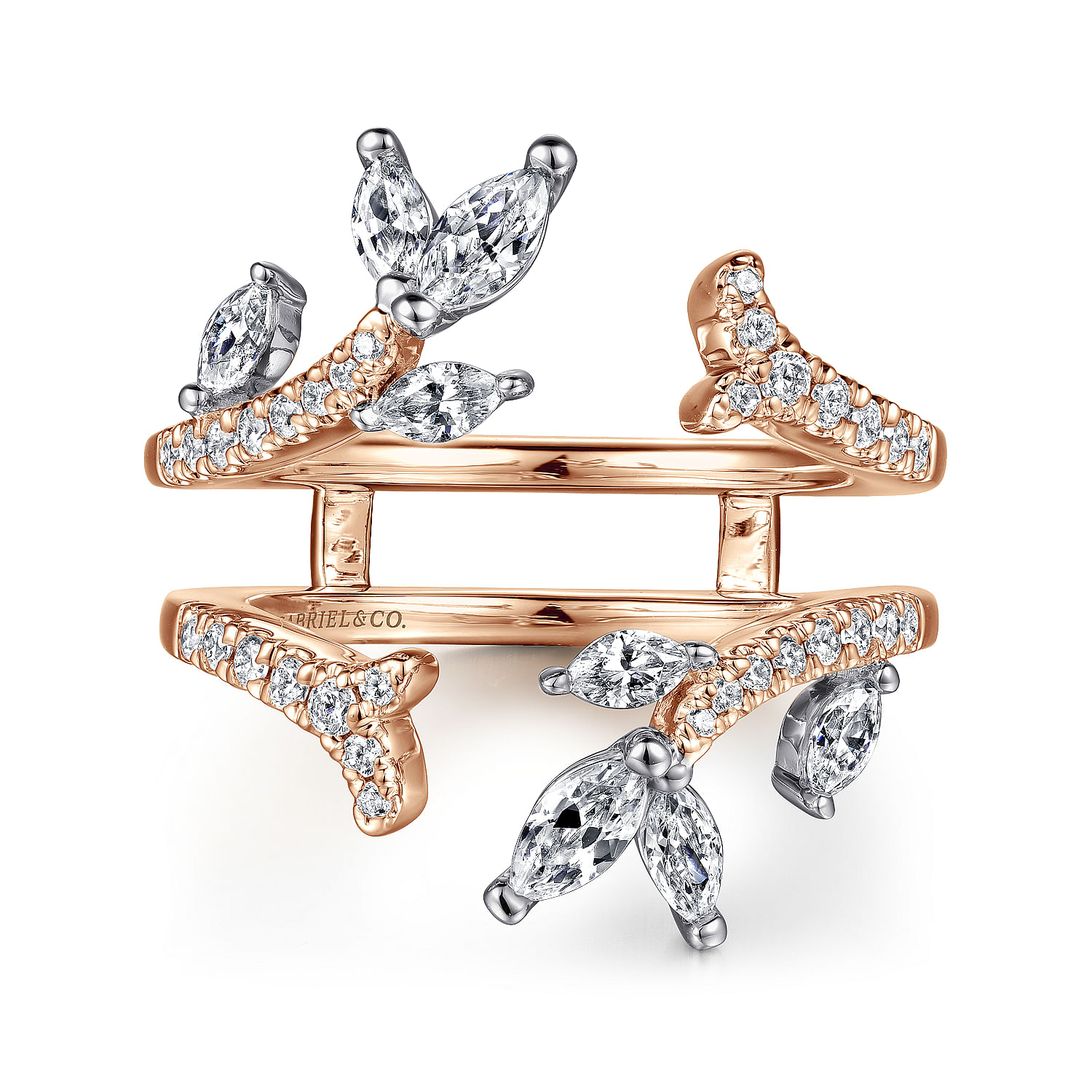 14k White/pink Gold Diamond Jacket 14k White/pink Gold Diamond Jacket