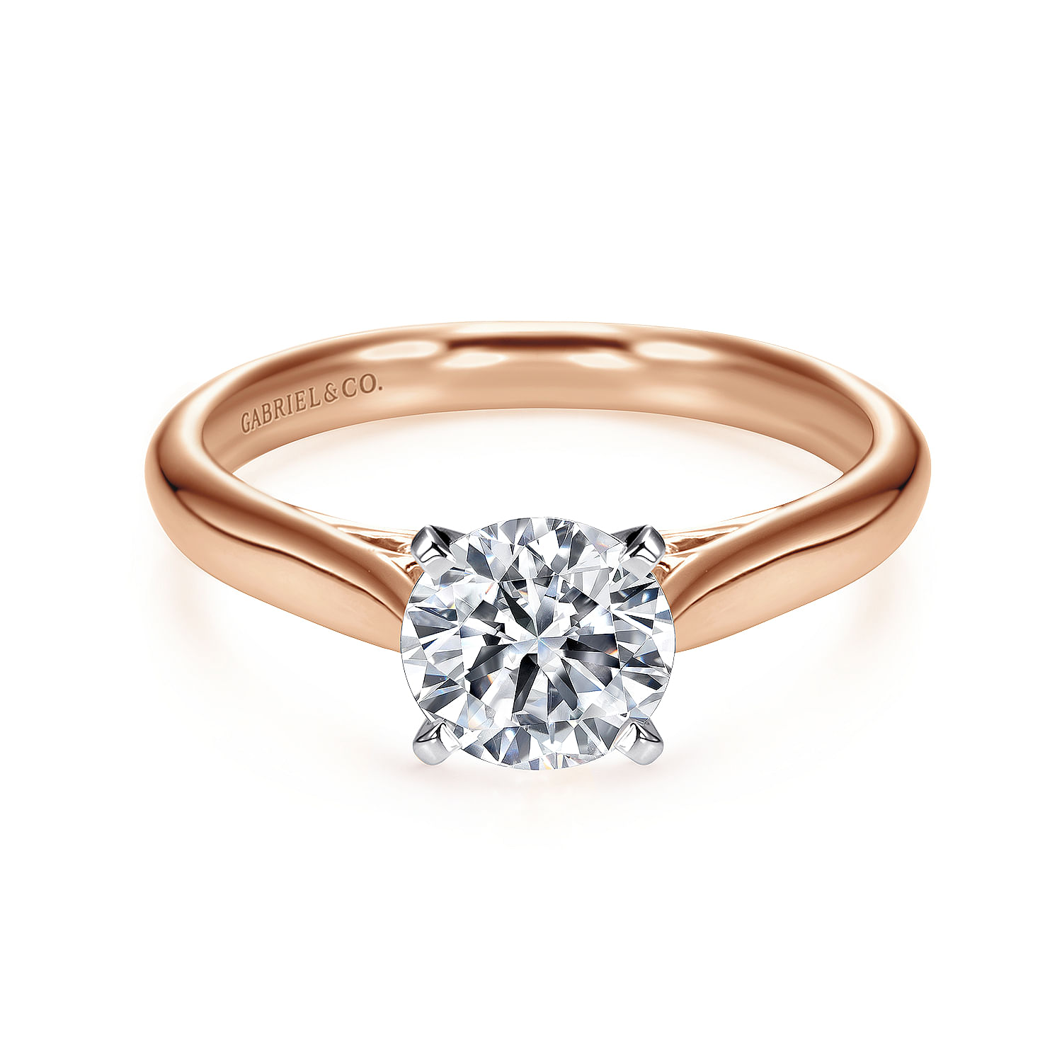 14k White/pink Gold Straight 14k White/pink Gold Straight