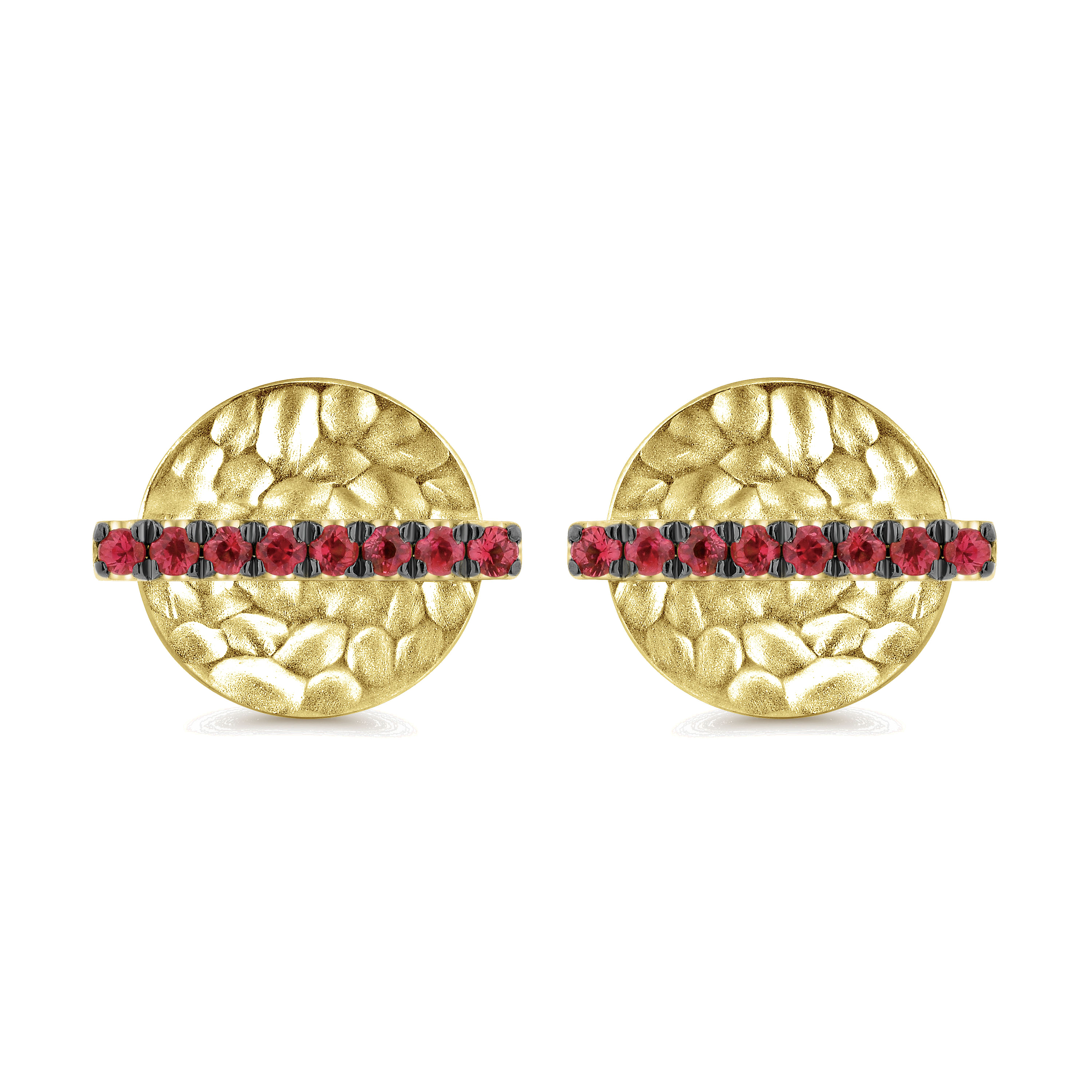 14k Yellow Gold And Ruby Stud 14k Yellow Gold And Ruby Stud