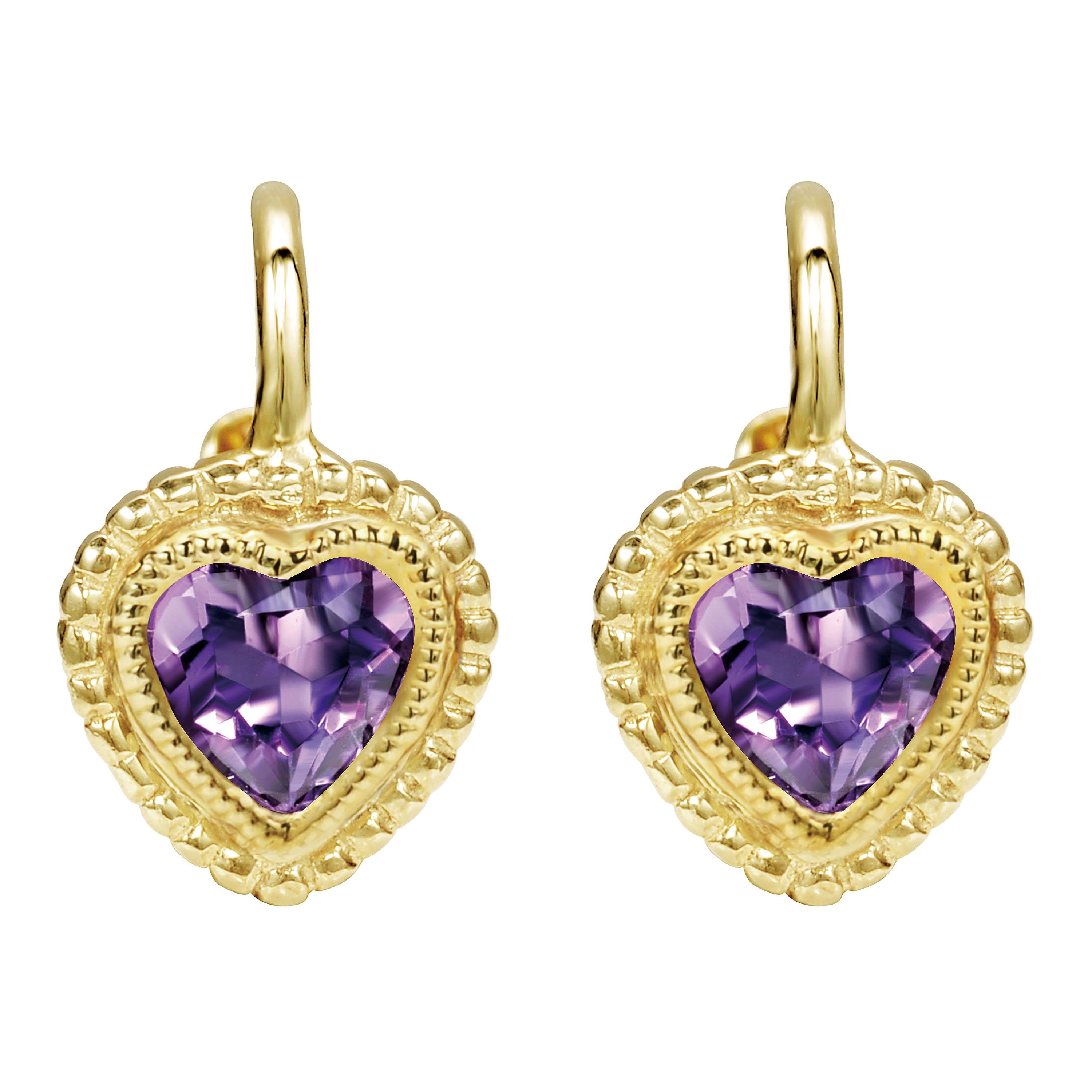 14k Yellow Gold Amethyst Drop 14k Yellow Gold Amethyst Drop
